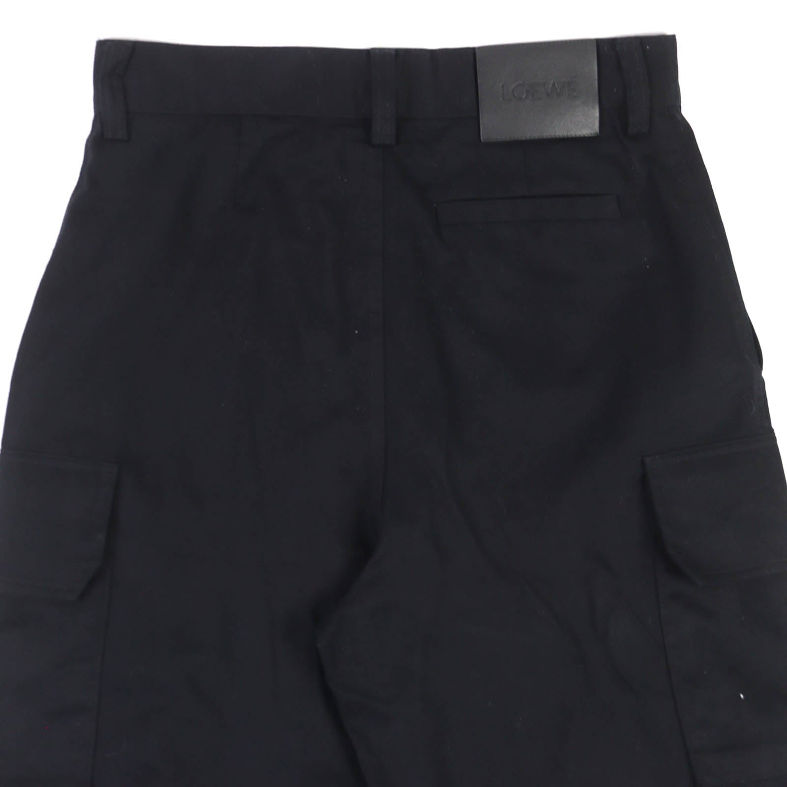 ロエベ ロゴレザーパッチ コットンカーゴパンツ