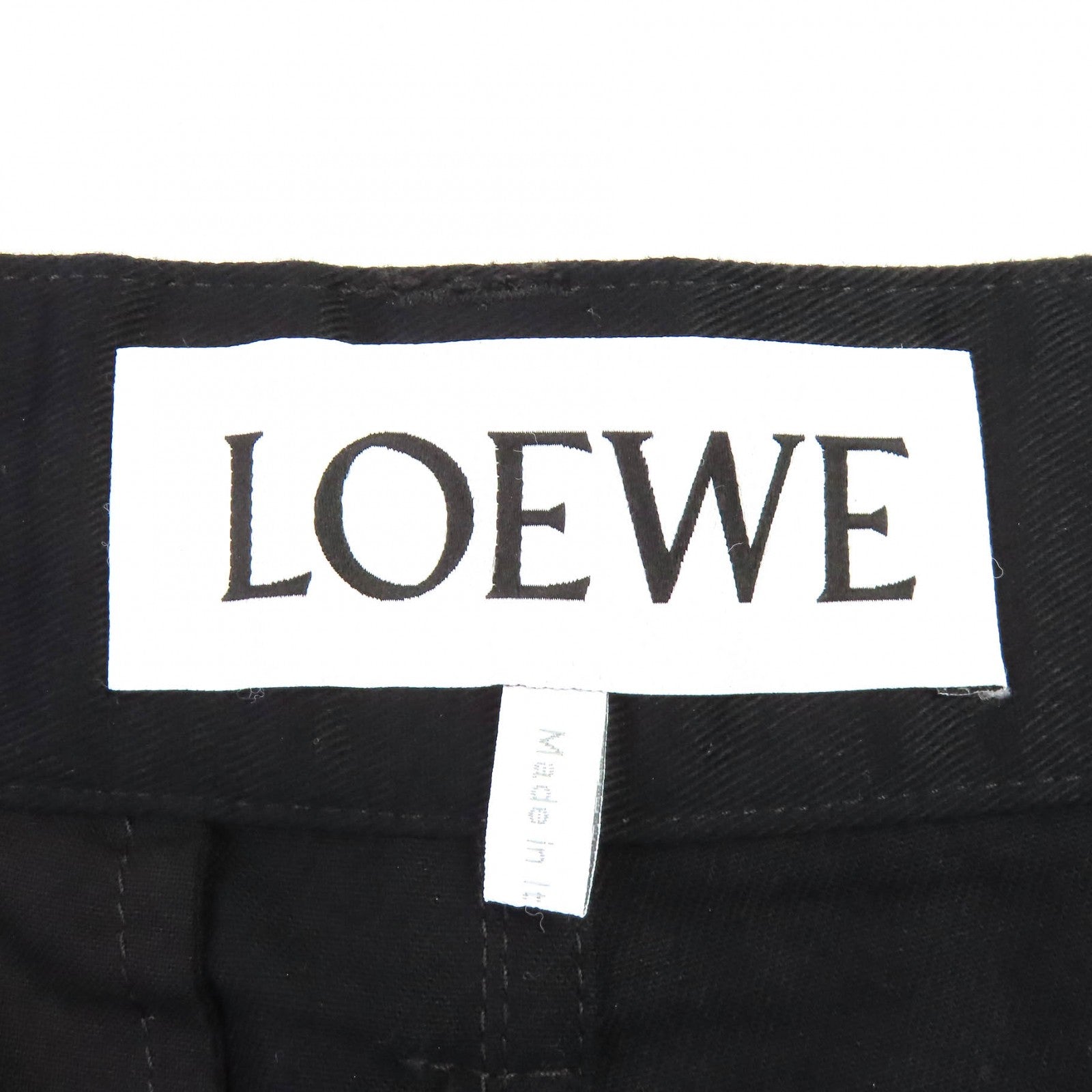 ロエベ ロゴレザーパッチ コットンカーゴパンツ