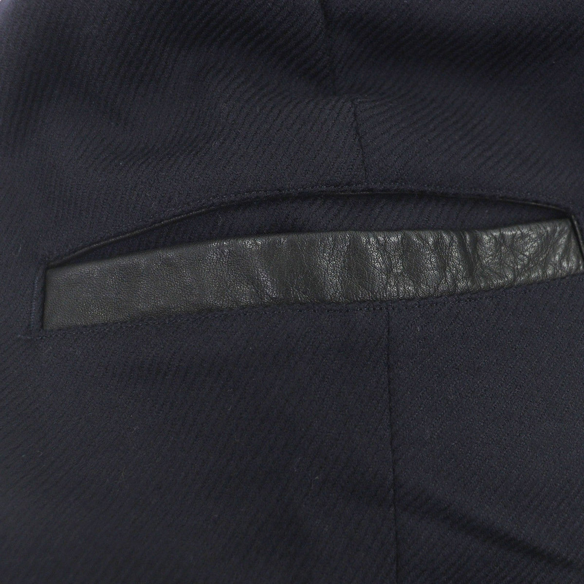 ヨウジヤマモト REGULATION SW Rib Wrap レザーパンツ