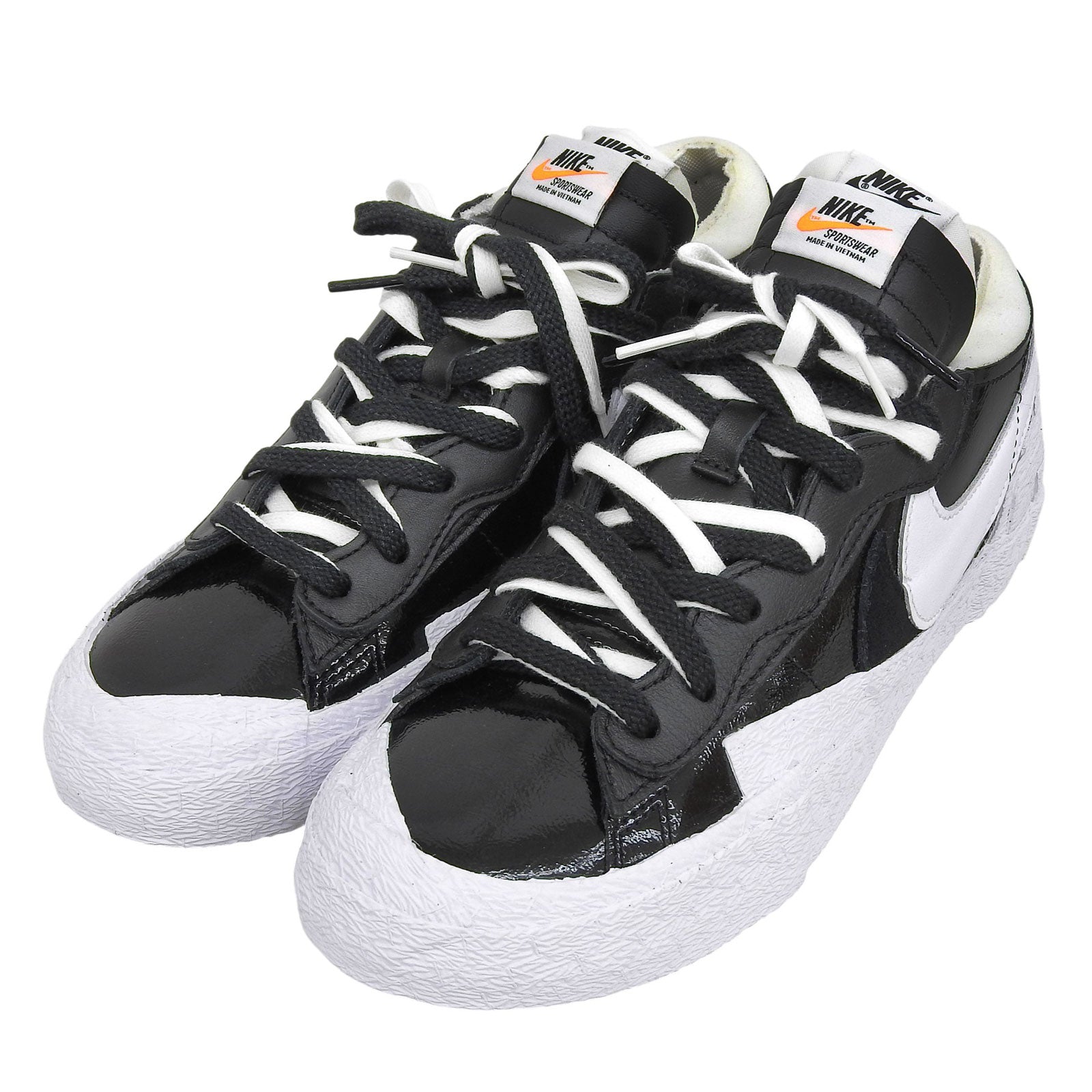サカイ×ナイキ BLAZER LOW レザー スニーカー
