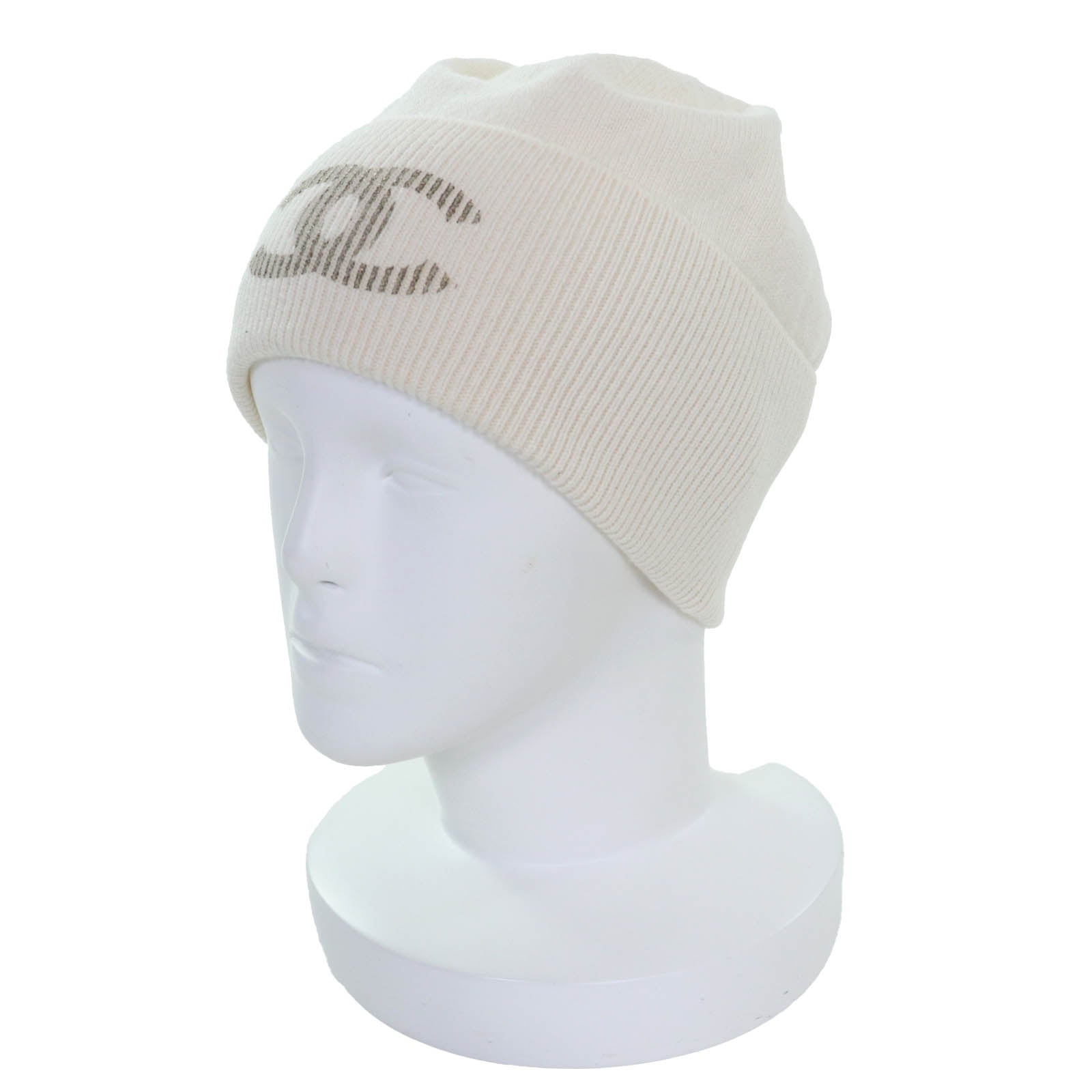 シャネル COCOマーク カシミヤ ニットキャップ