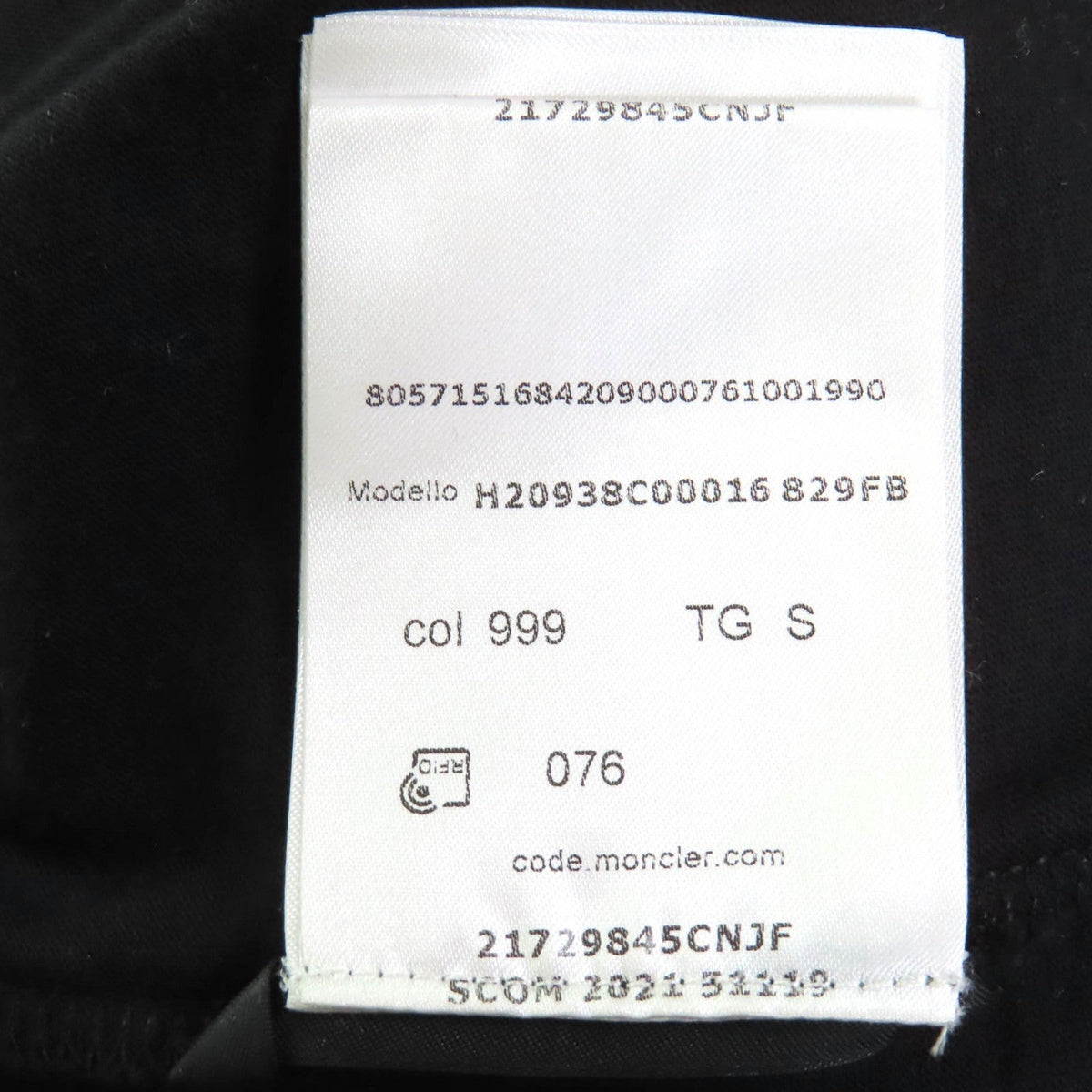 モンクレール MAGLIA GIROCOLLO コットンTシャツ