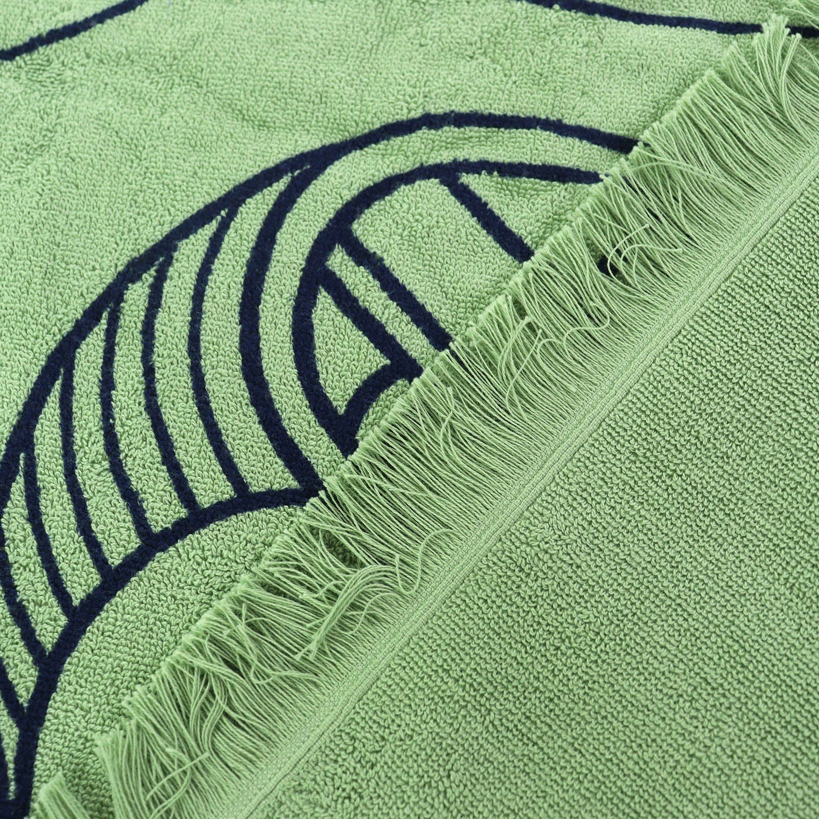 エルメス Yachting Plage Teresa Fringe コットンブランケット