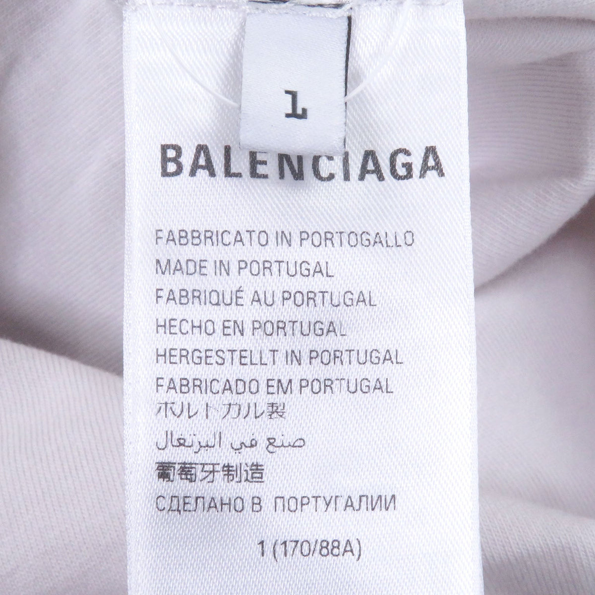 バレンシアガ INSIDE OUT T SHIRT コットンTシャツ