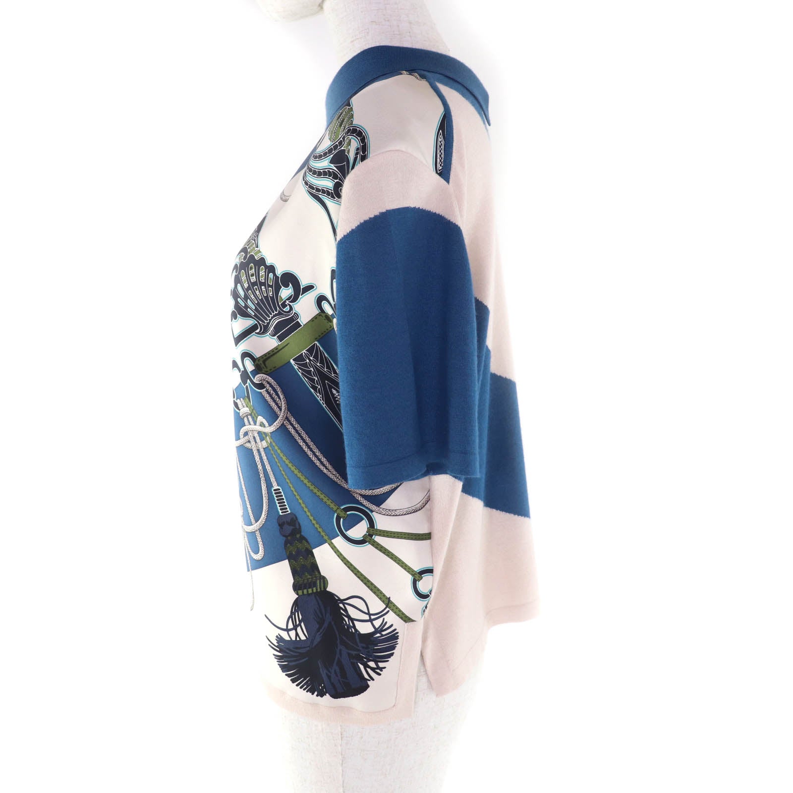 エルメス クリケティスフィネス シルクTシャツ