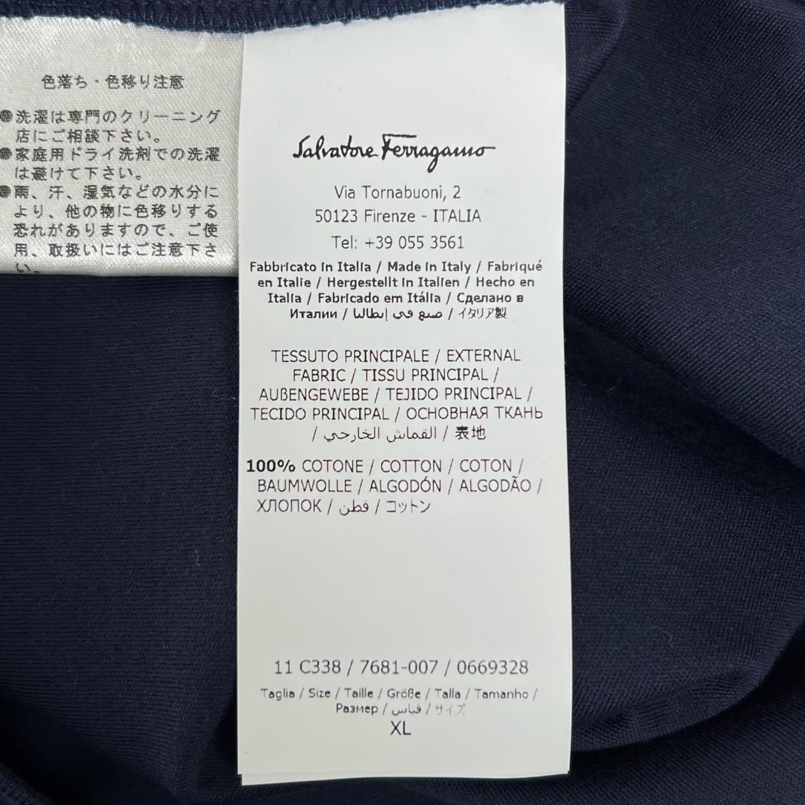 サルヴァトーレ フェラガモ コットン半袖Tシャツ
