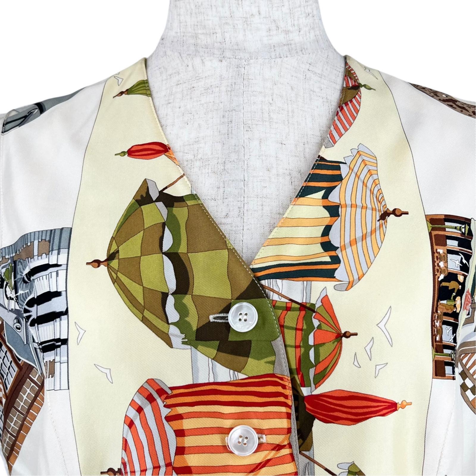 エルメス The Charm of Normandy Coast During the Margiela シルクトップ40