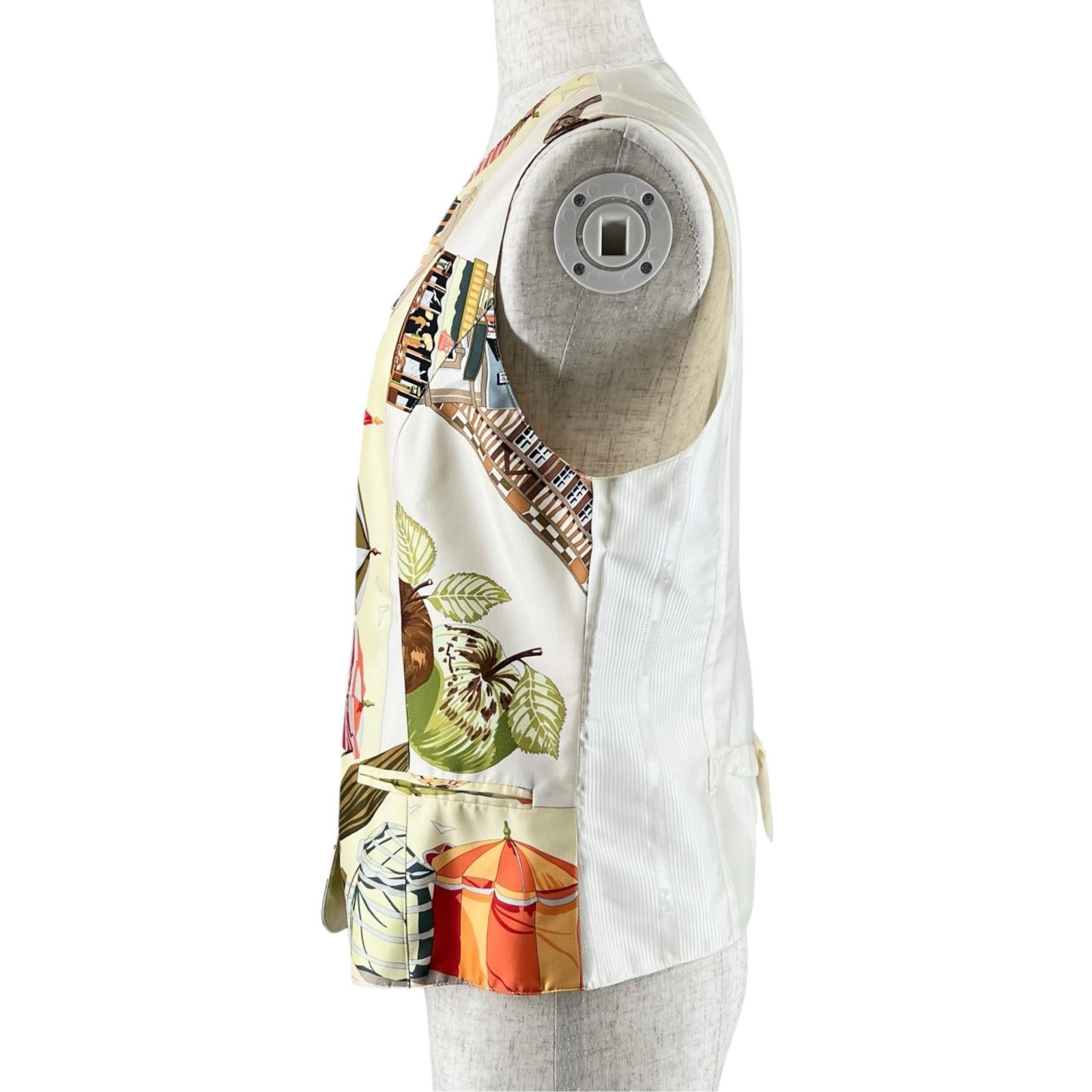 エルメス The Charm of Normandy Coast During the Margiela シルクトップ40