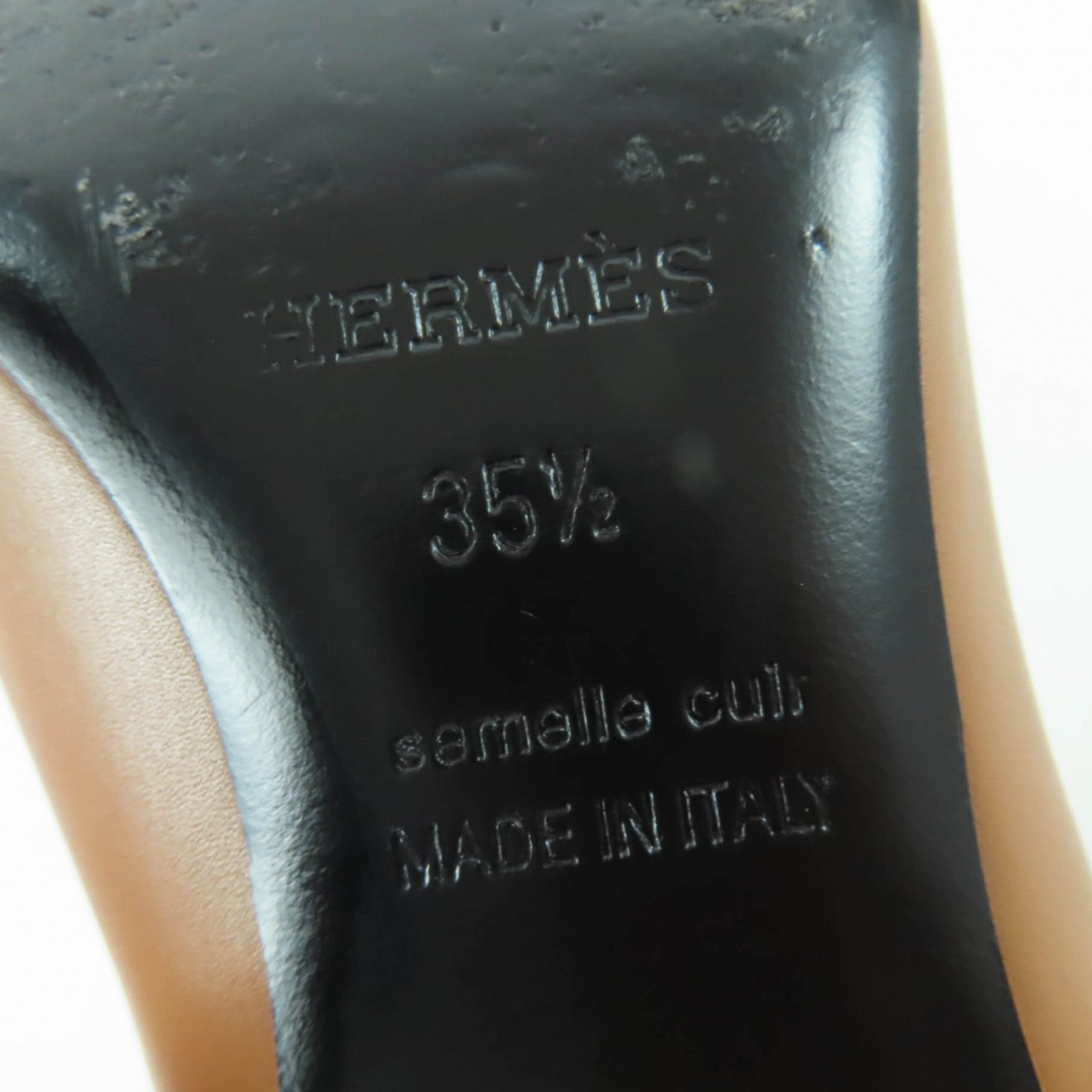 エルメス デマルシュ35.5 レザー ショートブーツ