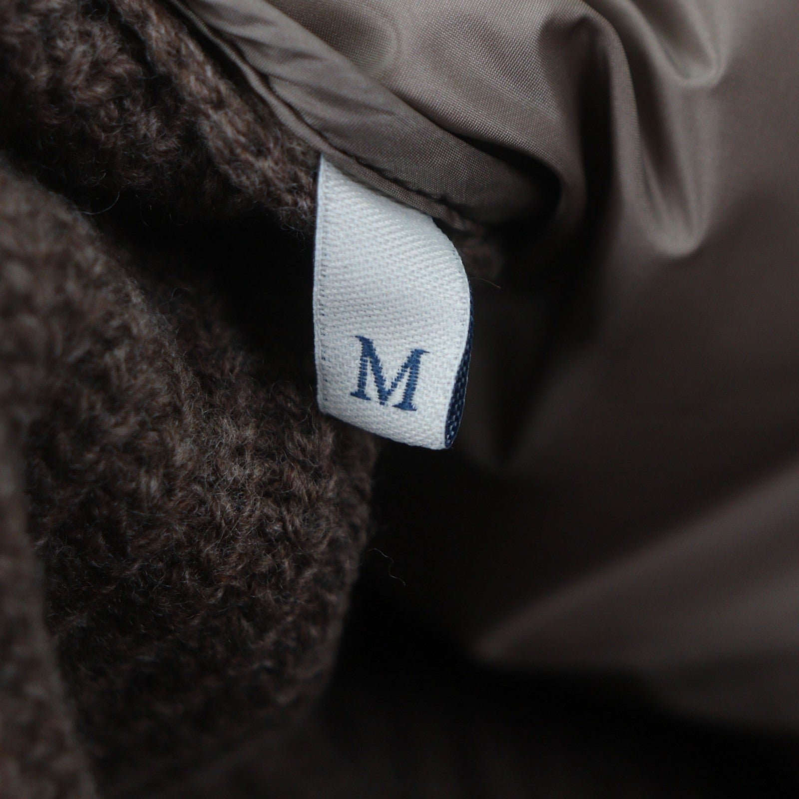 モンクレール コットン ウール ナイロン レザー ダウンジャケット