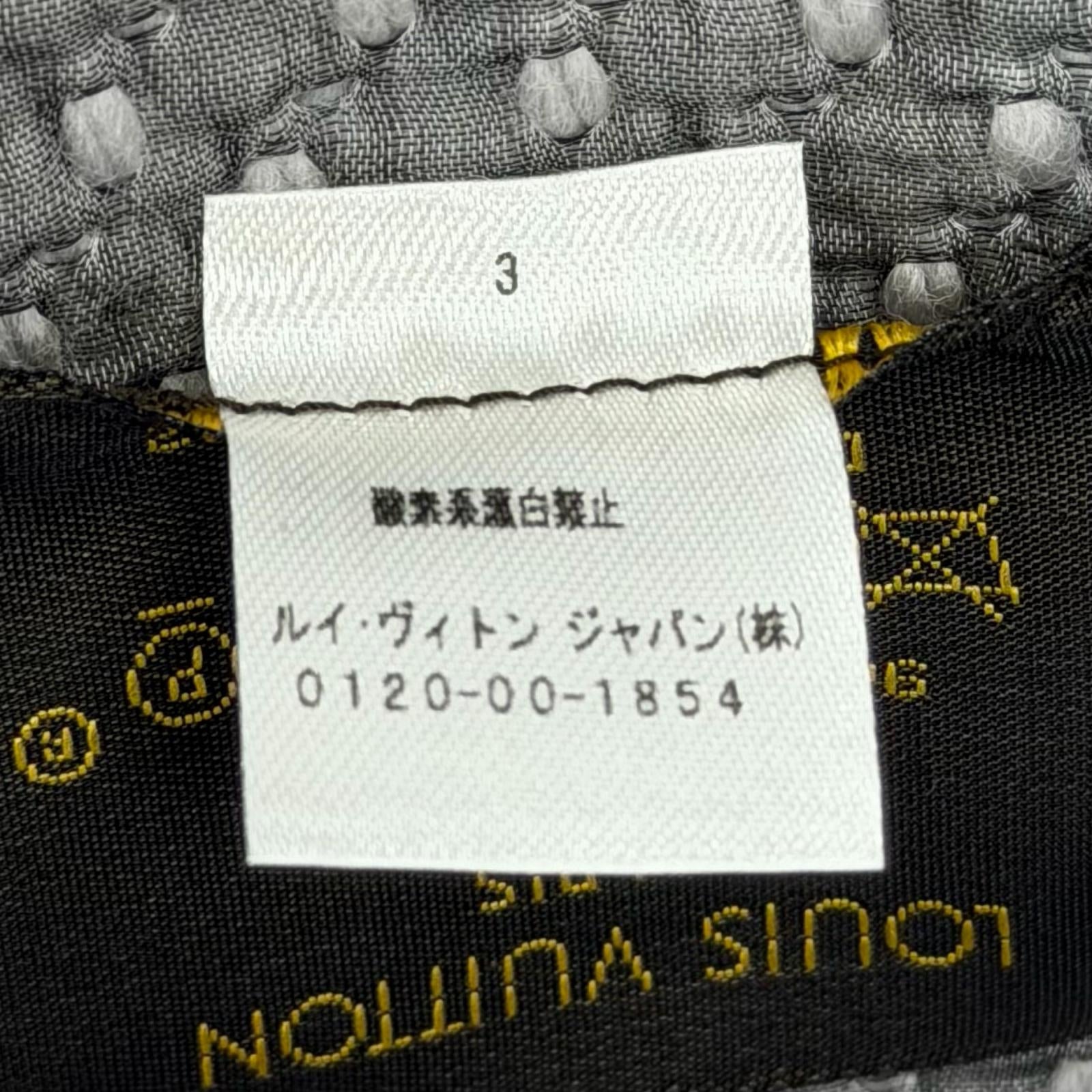 ルイヴィトン エシャルプ ロゴマニア ウールシルク スカーフ