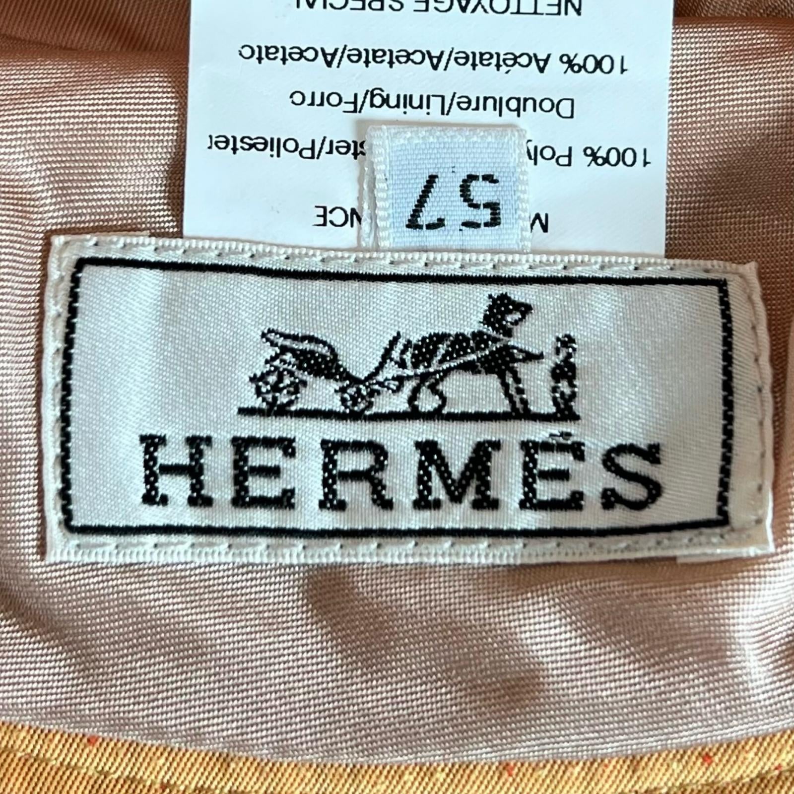 エルメス ファブリックバケットハット