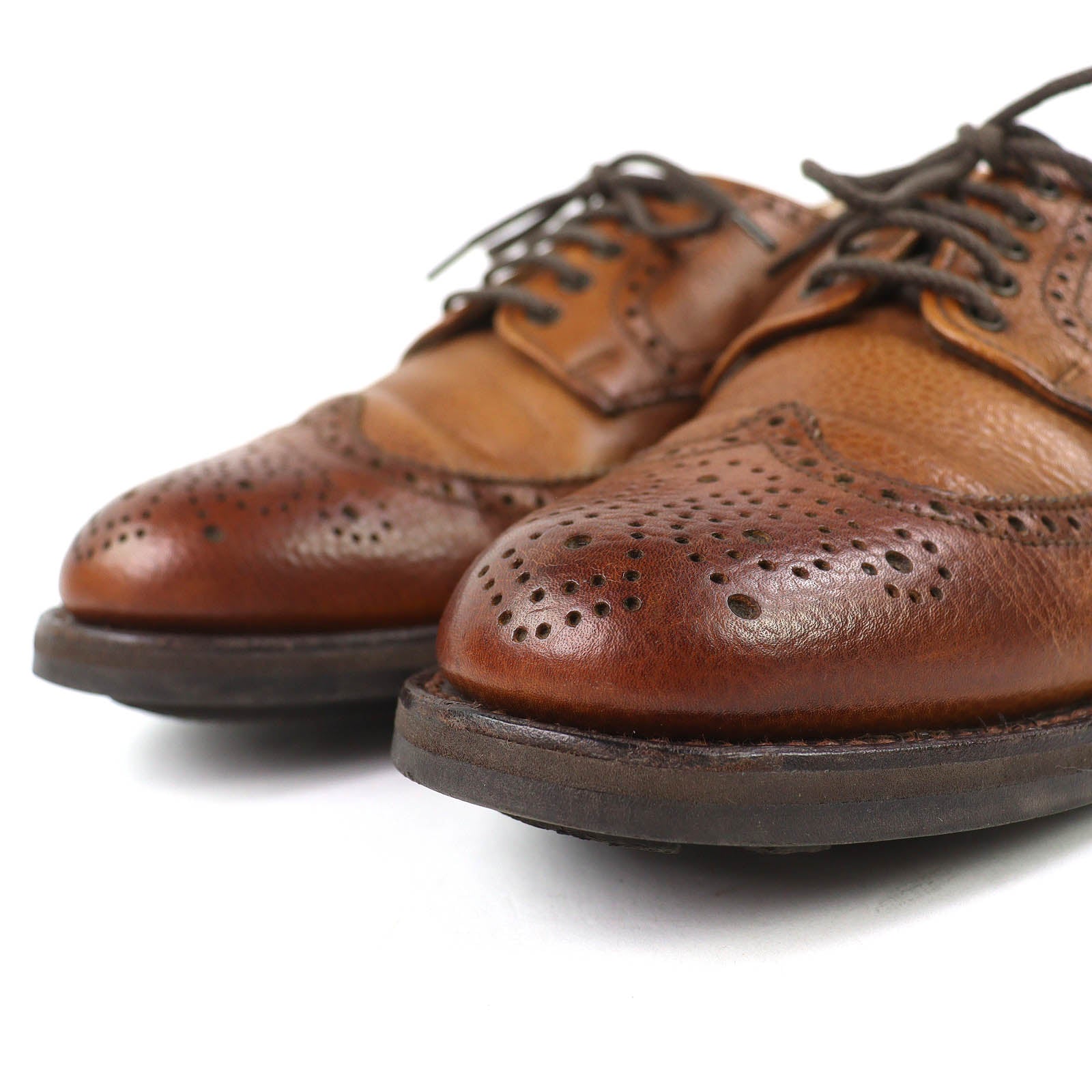 ダンヒル レザーウィングチップシューズ