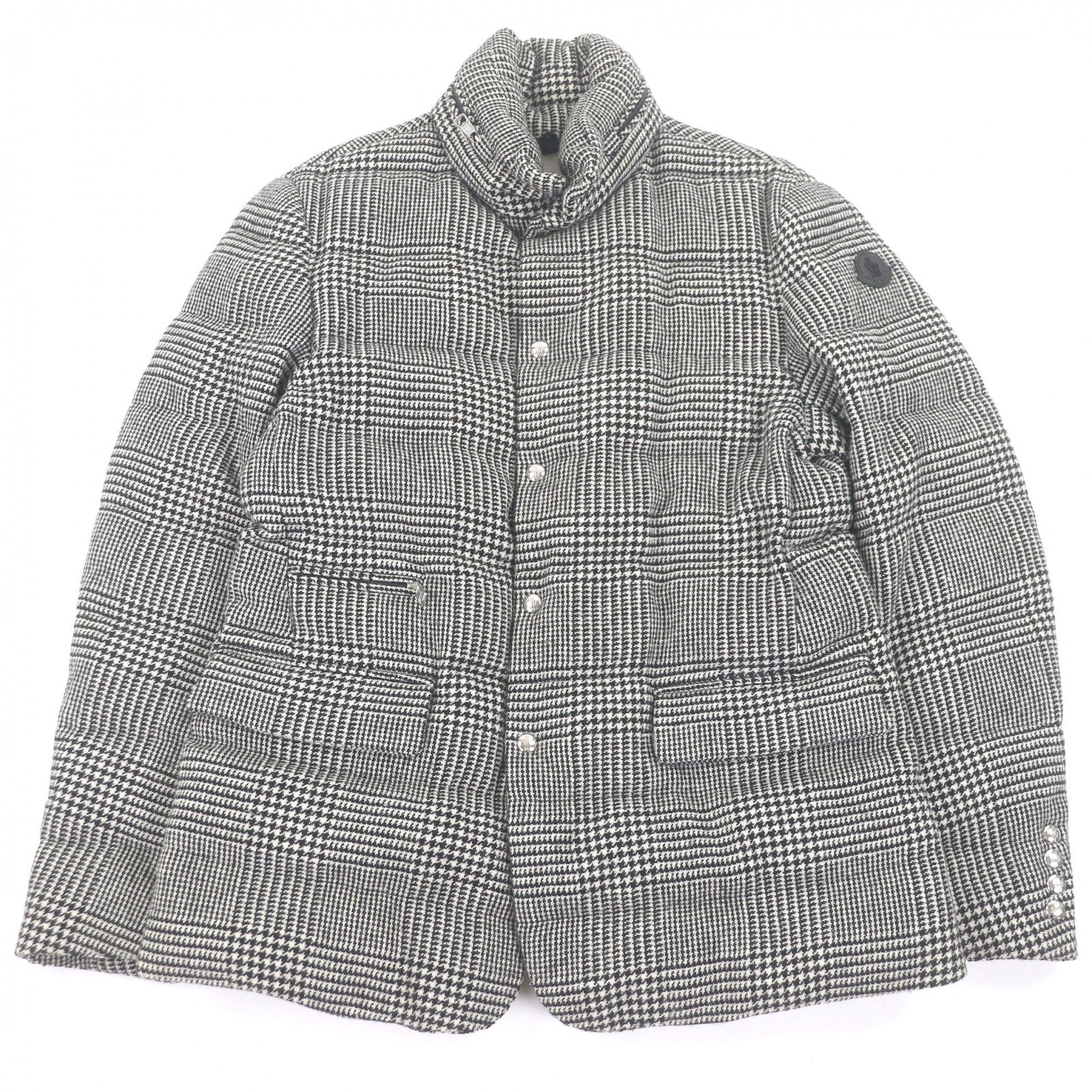 モンクレール BESS GIACCA Prince of Wales Check ウール ダウンジャケット