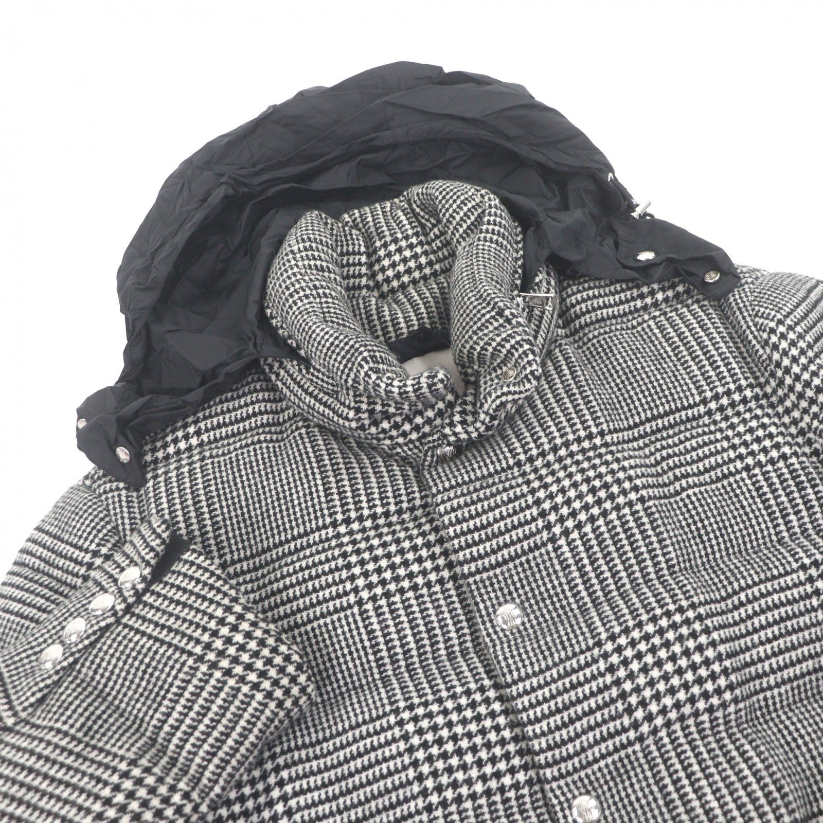 モンクレール BESS GIACCA Prince of Wales Check ウール ダウンジャケット