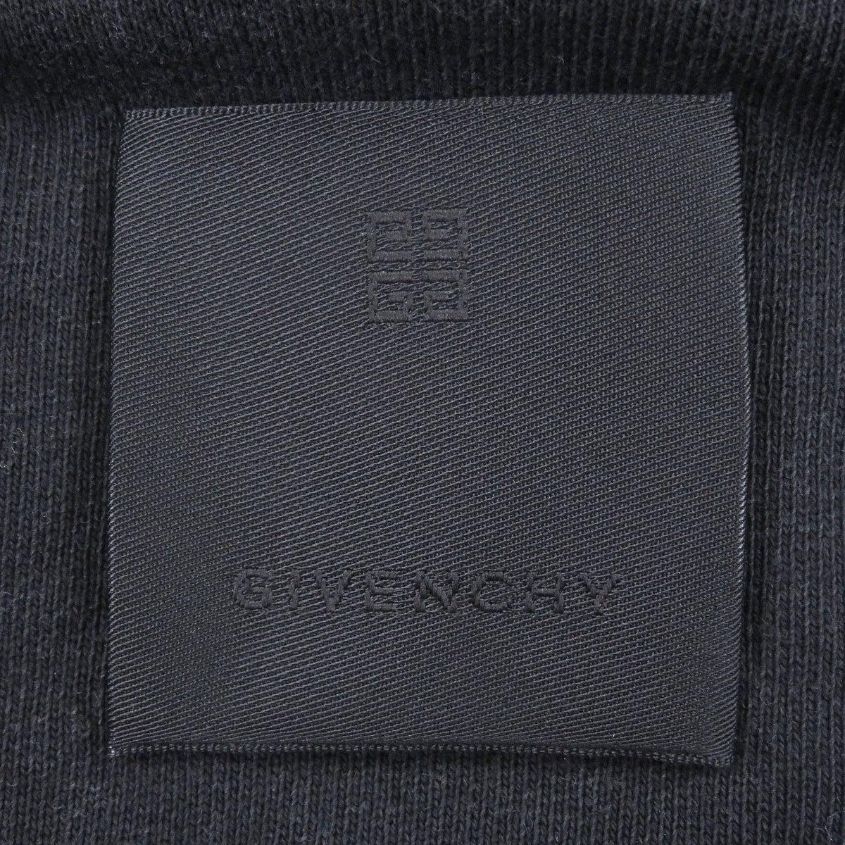 ジバンシィ Destroyed logo print コットン スウェットシャツ