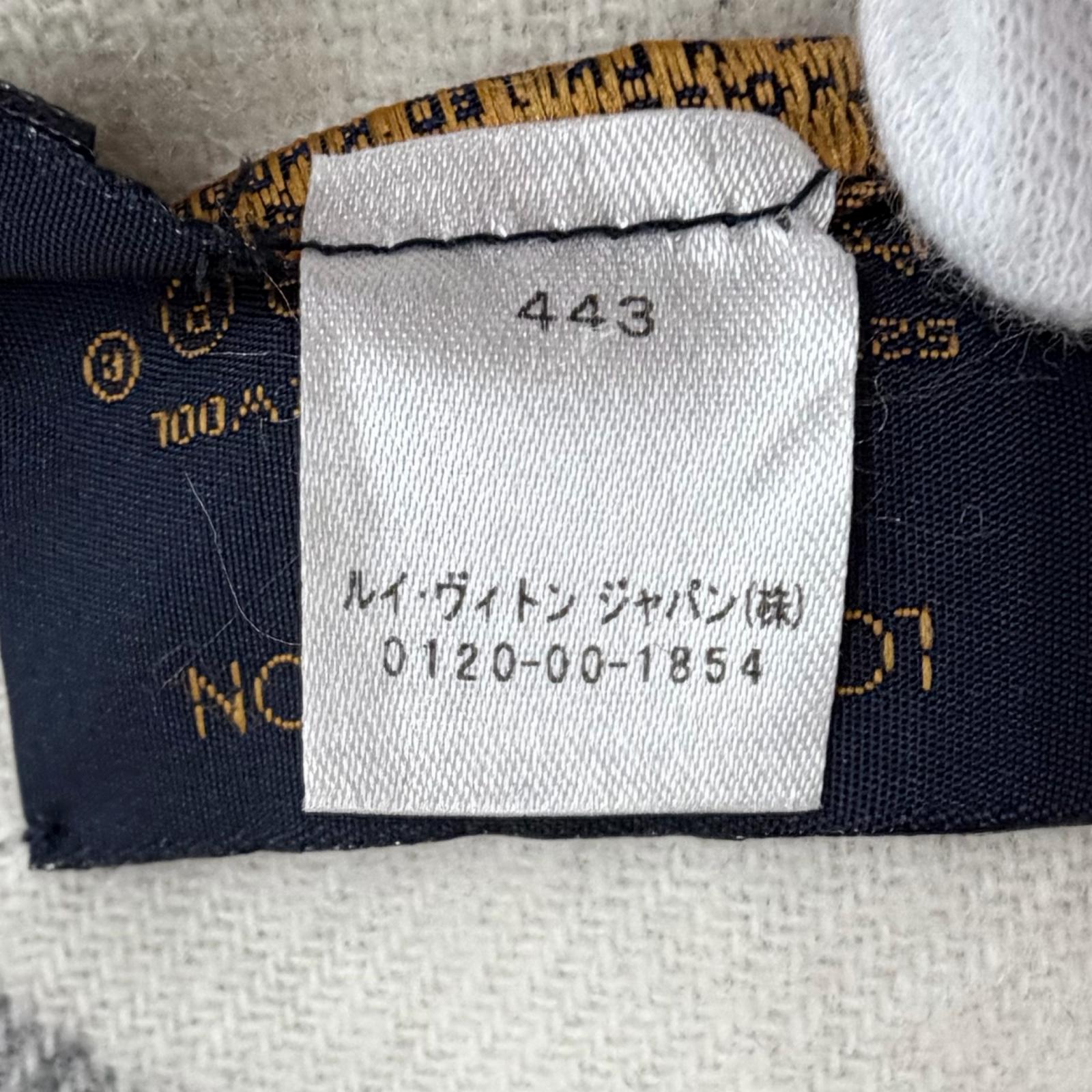 ルイヴィトン モノグラムキャピタル カシミヤウールマフラー