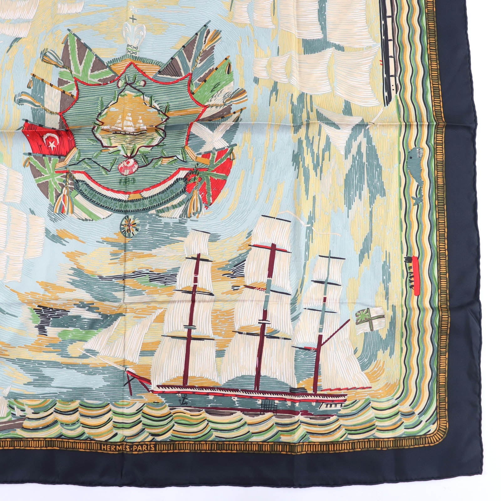 エルメス Henry F Smith Sailor 大判シルクスカーフ