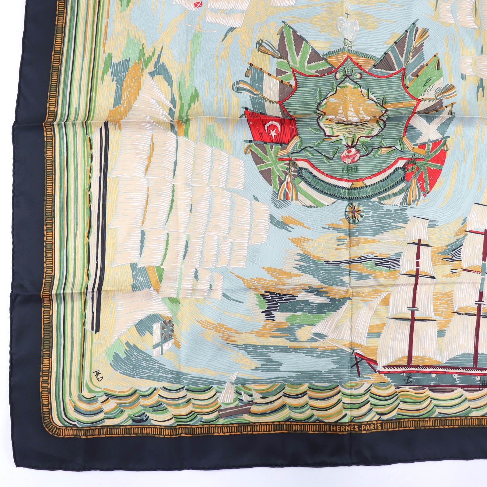 エルメス Henry F Smith Sailor 大判シルクスカーフ