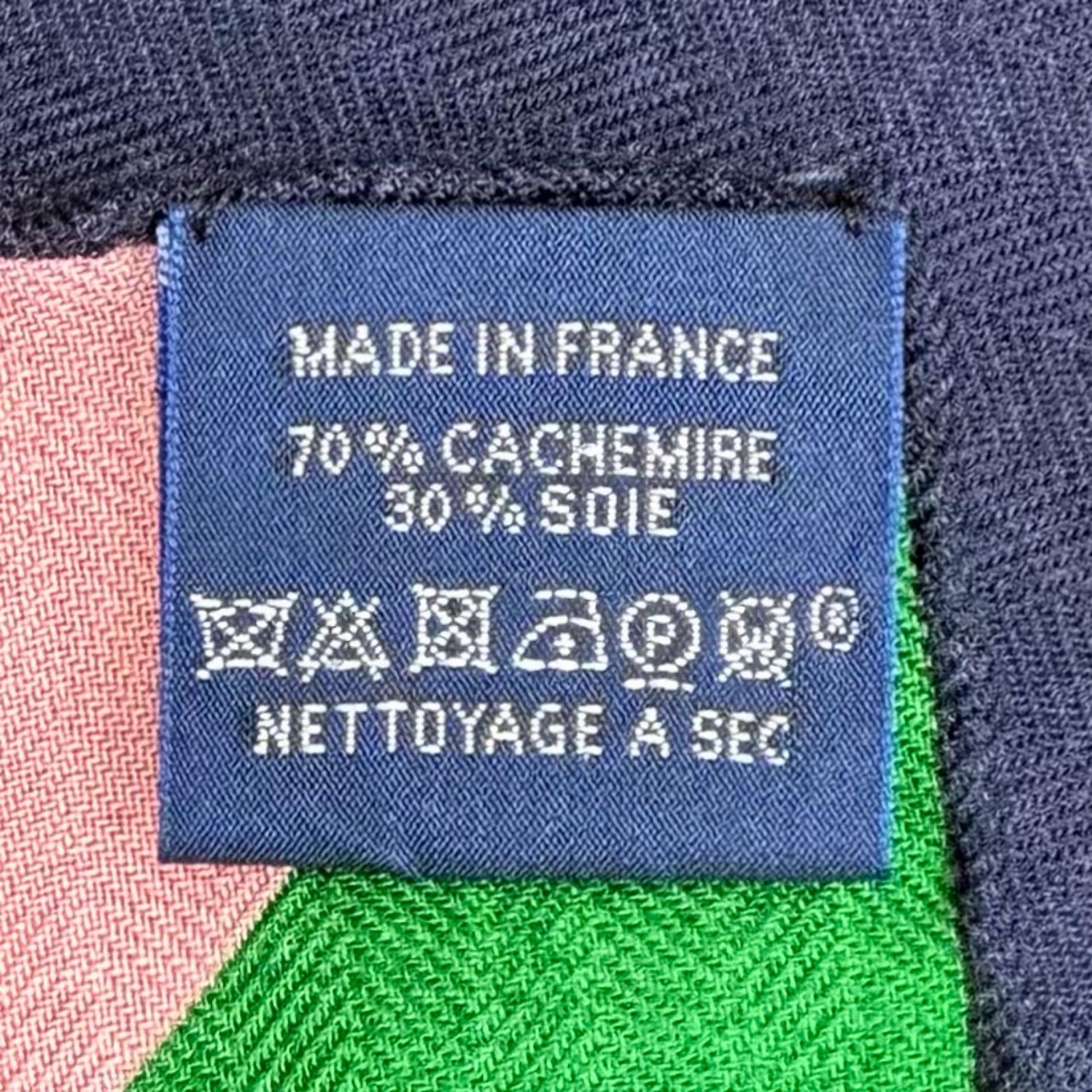 エルメス ジャンアンカドレ カシミヤシルクスカーフ
