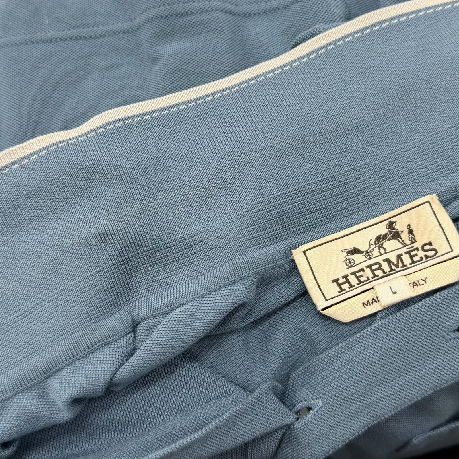 エルメス コットン半袖ポロシャツ