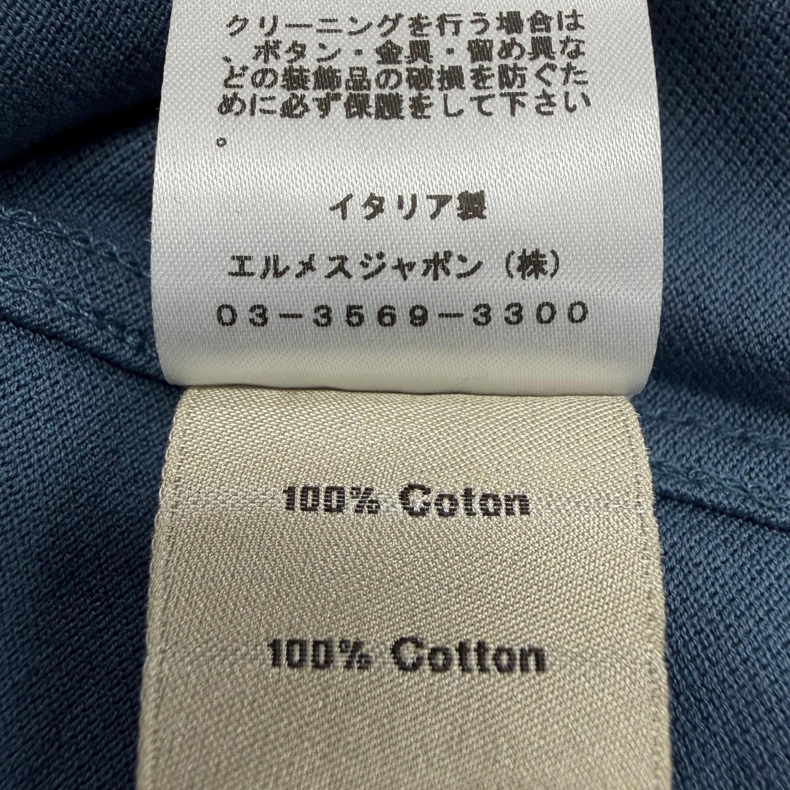 エルメス コットン半袖ポロシャツ