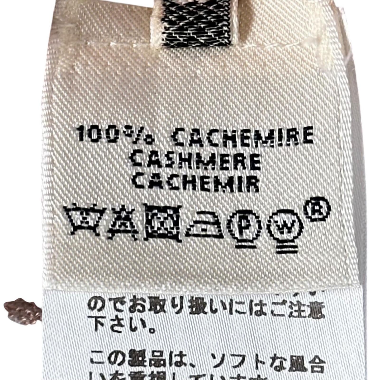 エルメス Hロゴ カシミヤ半袖ニット38