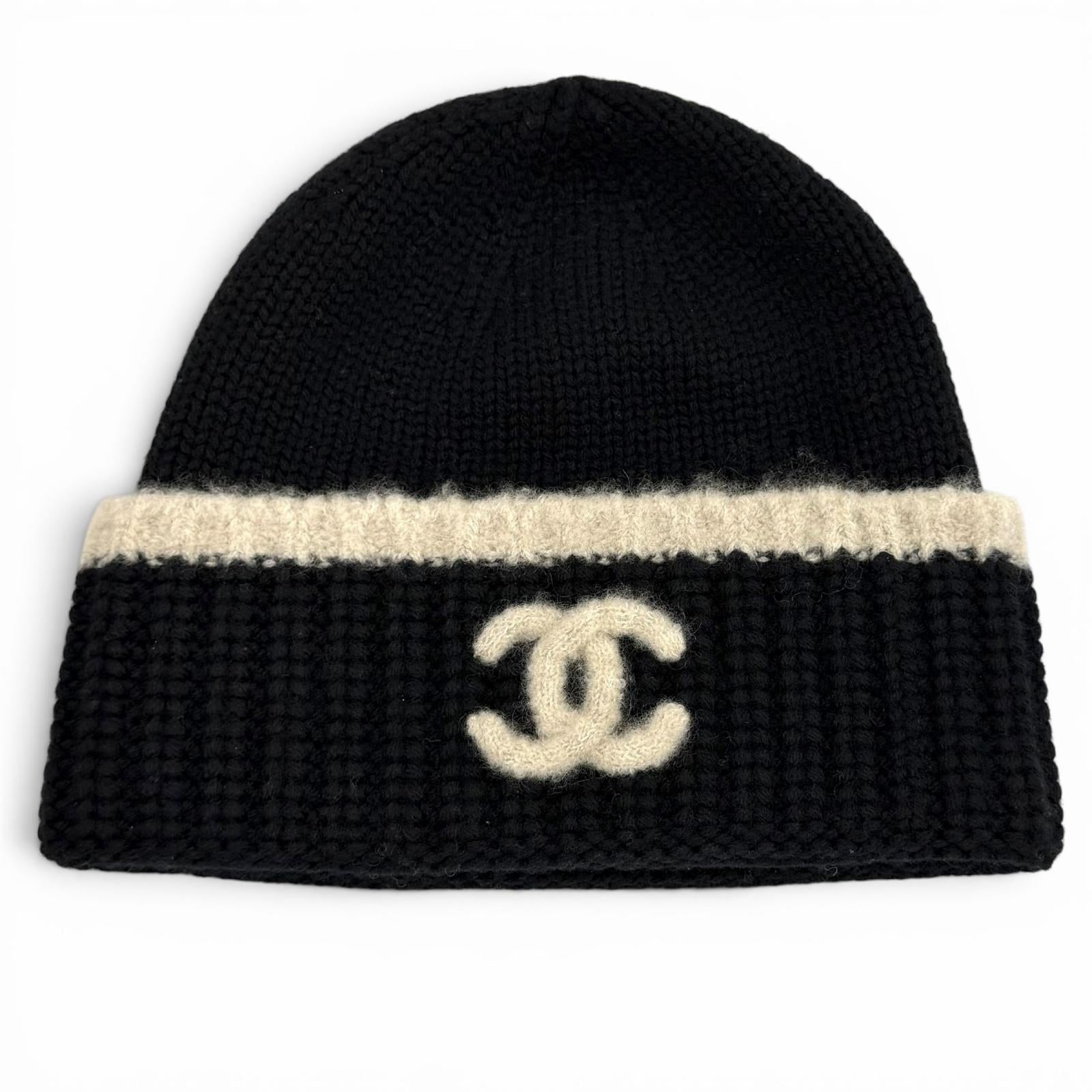 シャネル ウールブレンドニットキャップ
