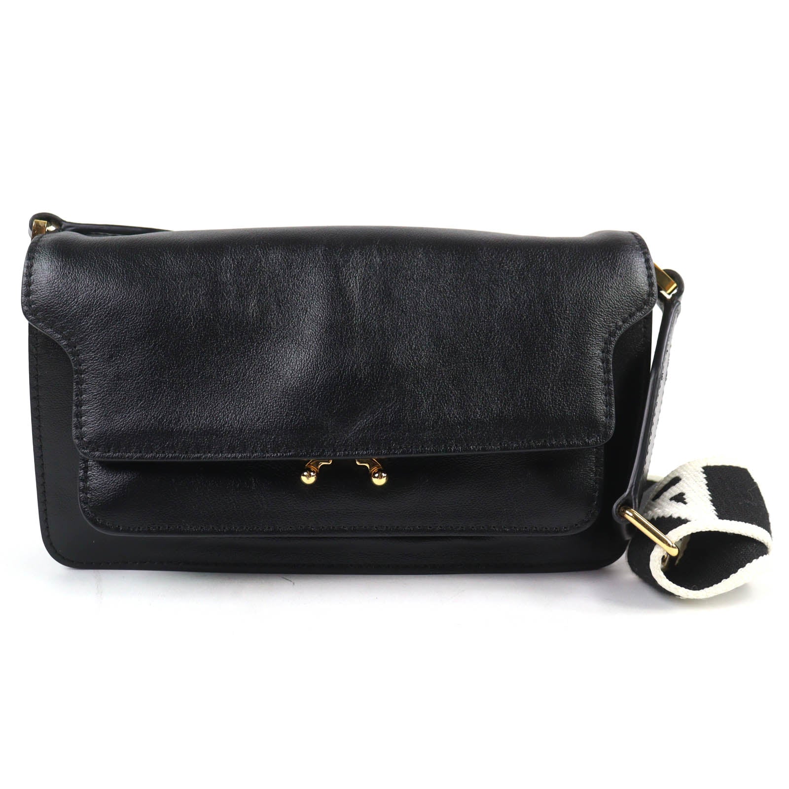 マルニ TRUNK SOFT EW レザーショルダーバッグ