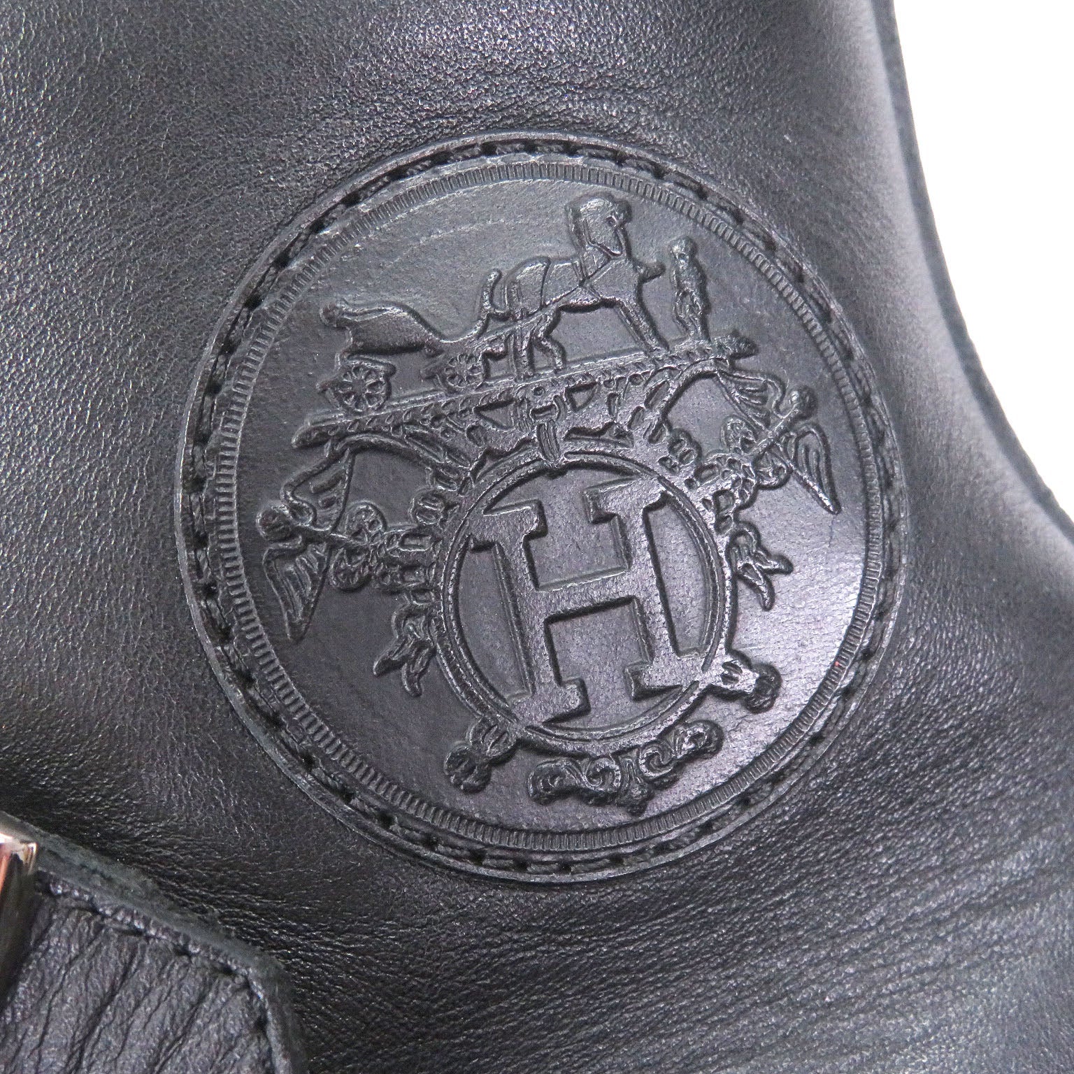 エルメス Lenox Collier de Sian レザースニーカー