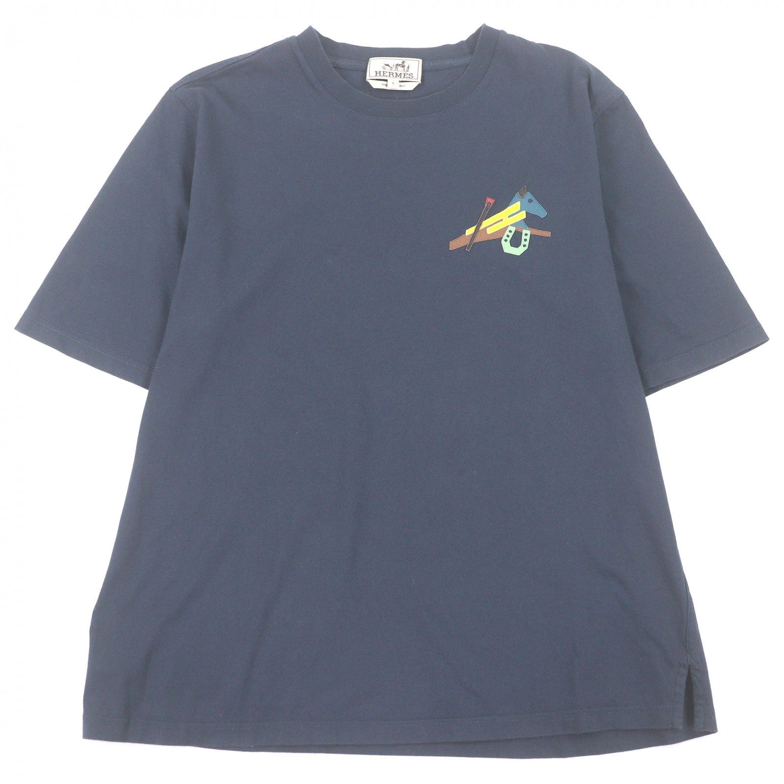 エルメス 羊革パッチ半袖Tシャツ