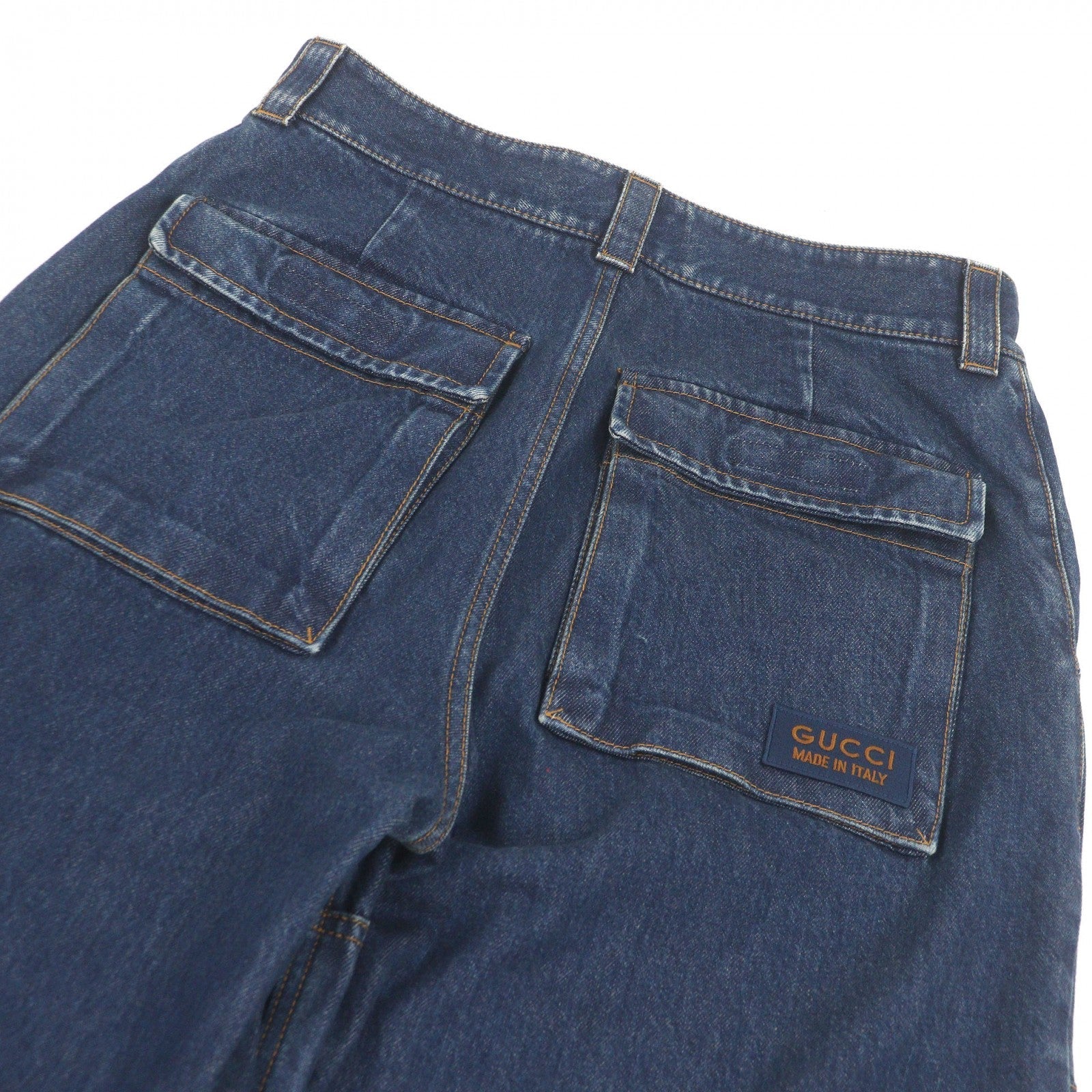 グッチ コットンデニムカーゴパンツ