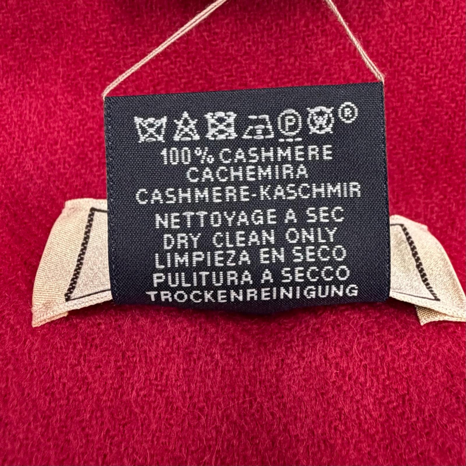 エルメス Recto Verso カシミヤマフラー