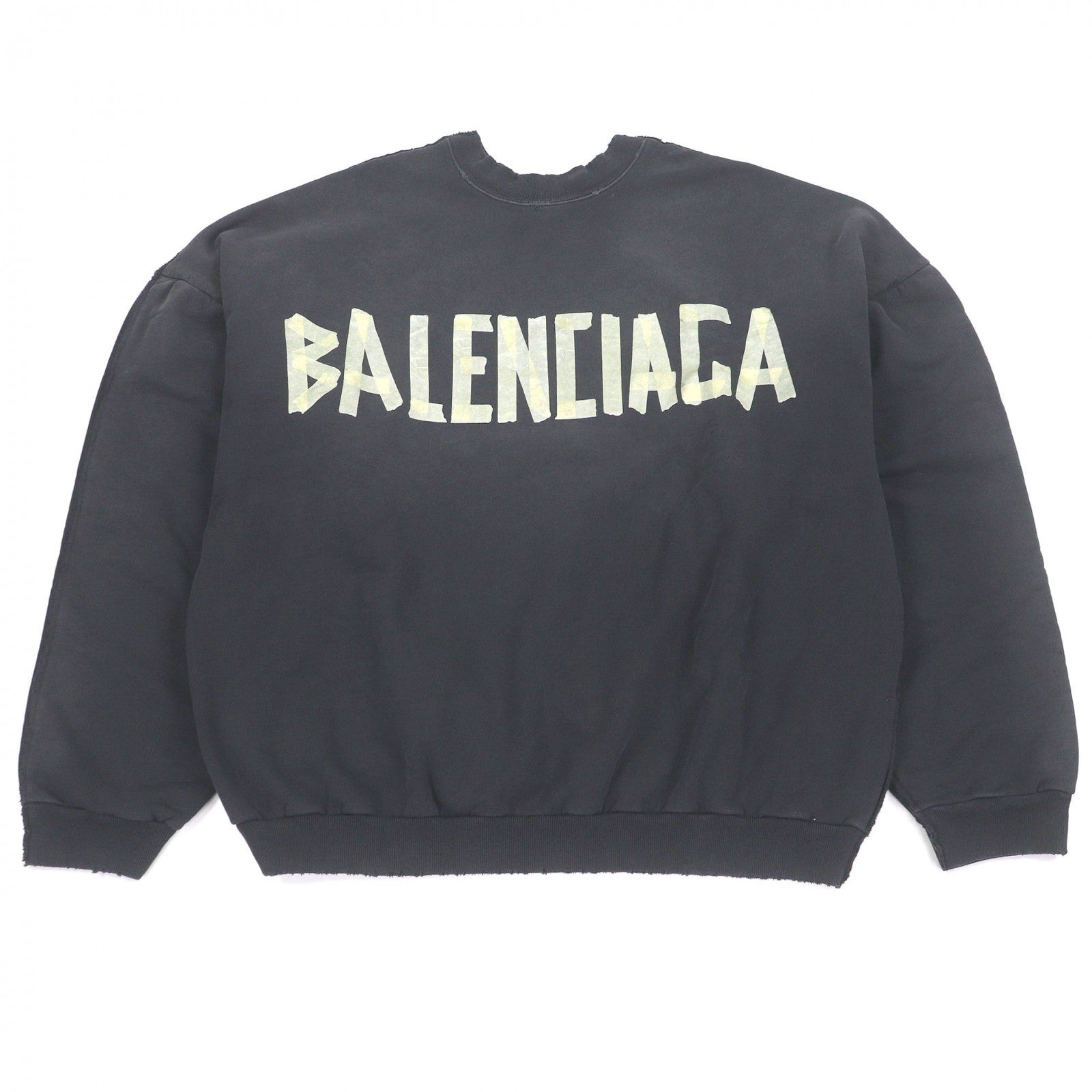 バレンシアガ Sweat Double Front Crew コットン スウェットシャツ