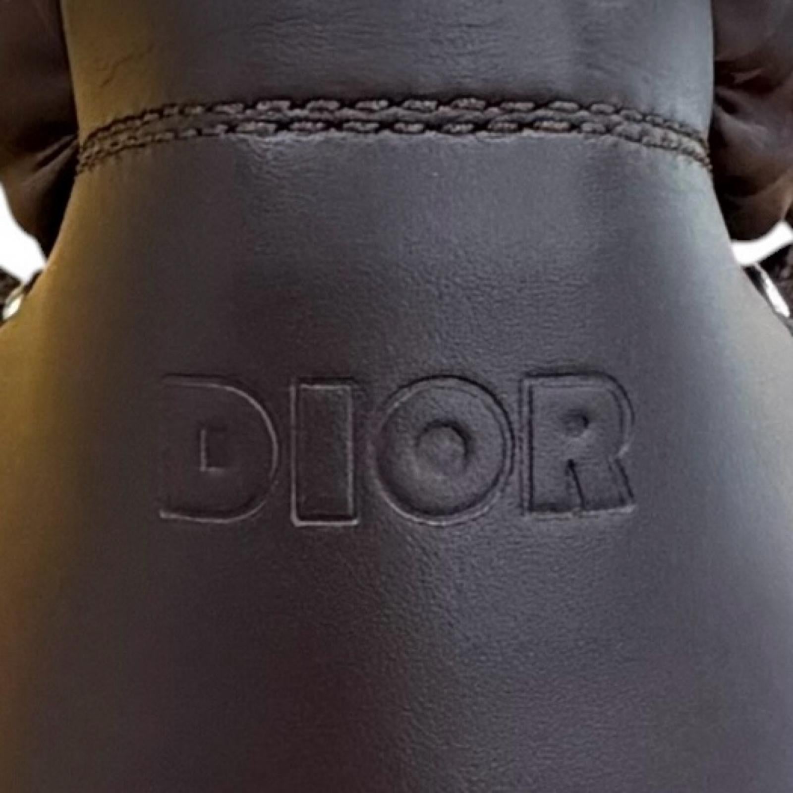 ディオールオム Snow Oblique ファブリックブーツ