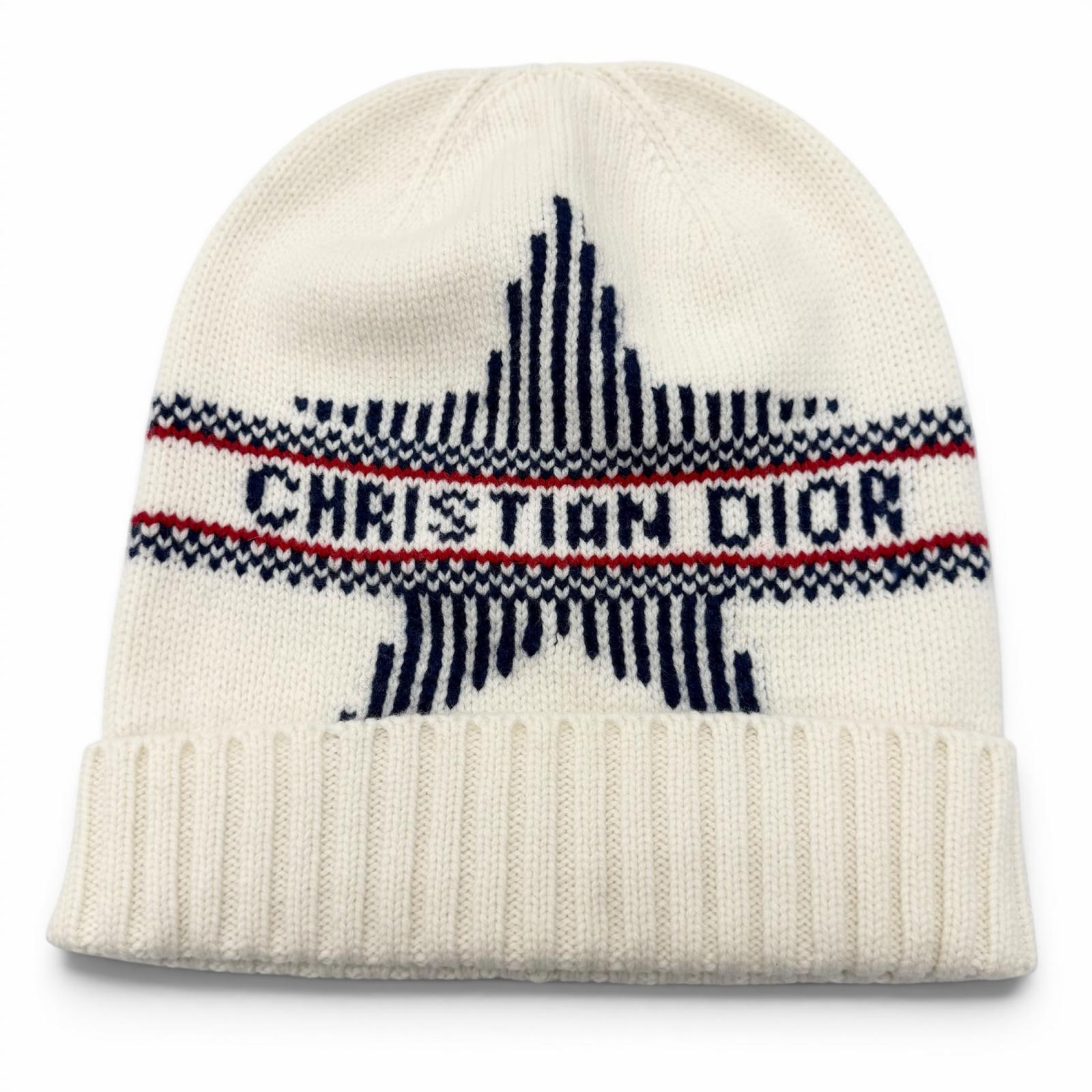 クリスチャンディオール Dior Alpes ウールカシミヤニットキャップ