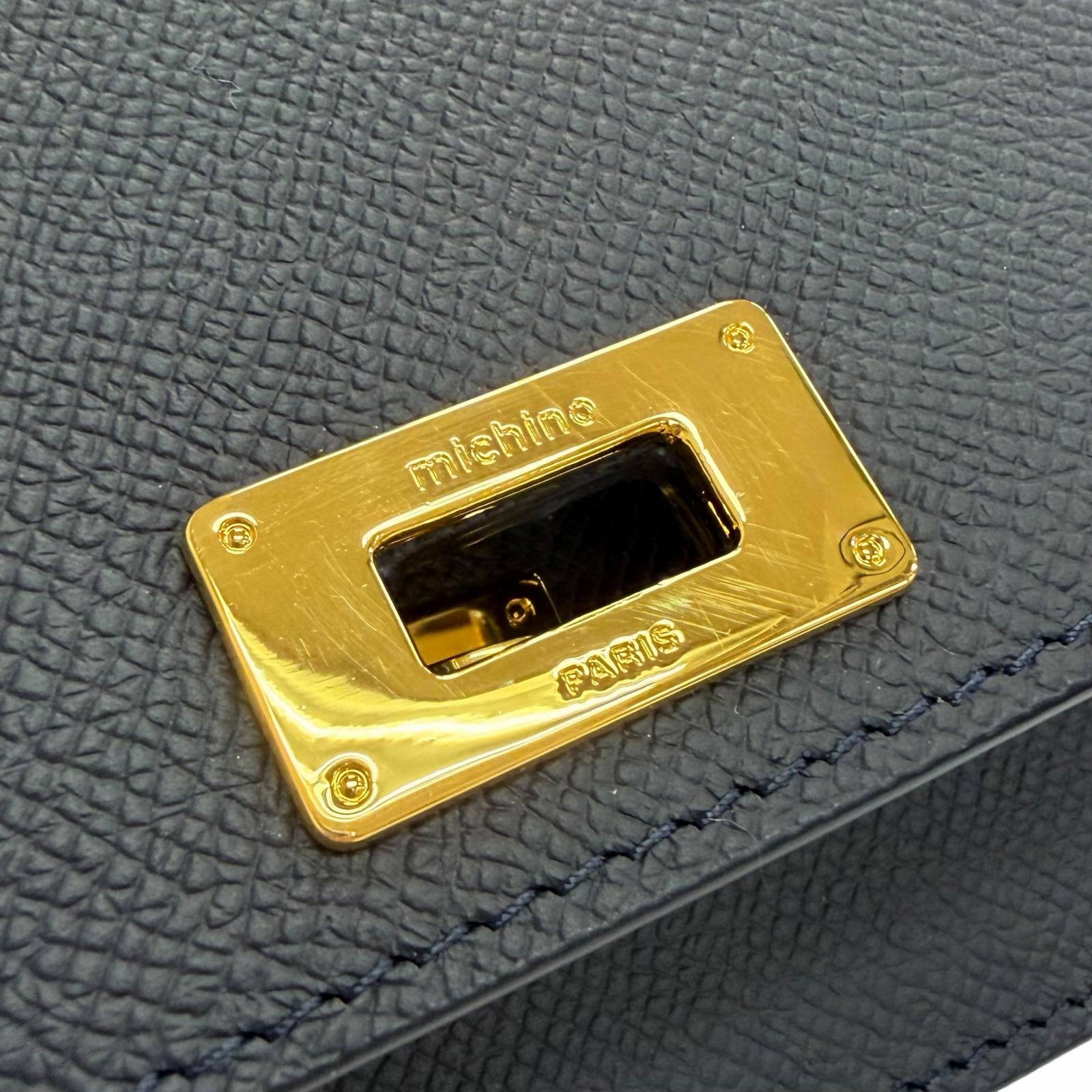 ミチノパリ Elysee カーフレザーショルダーバッグ