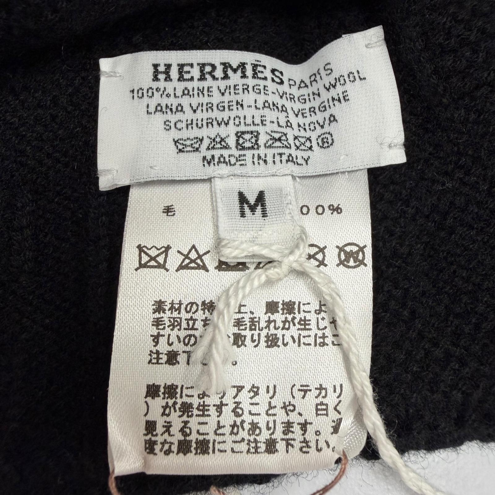 エルメス Frecans Serie Metal ウールニットキャップ