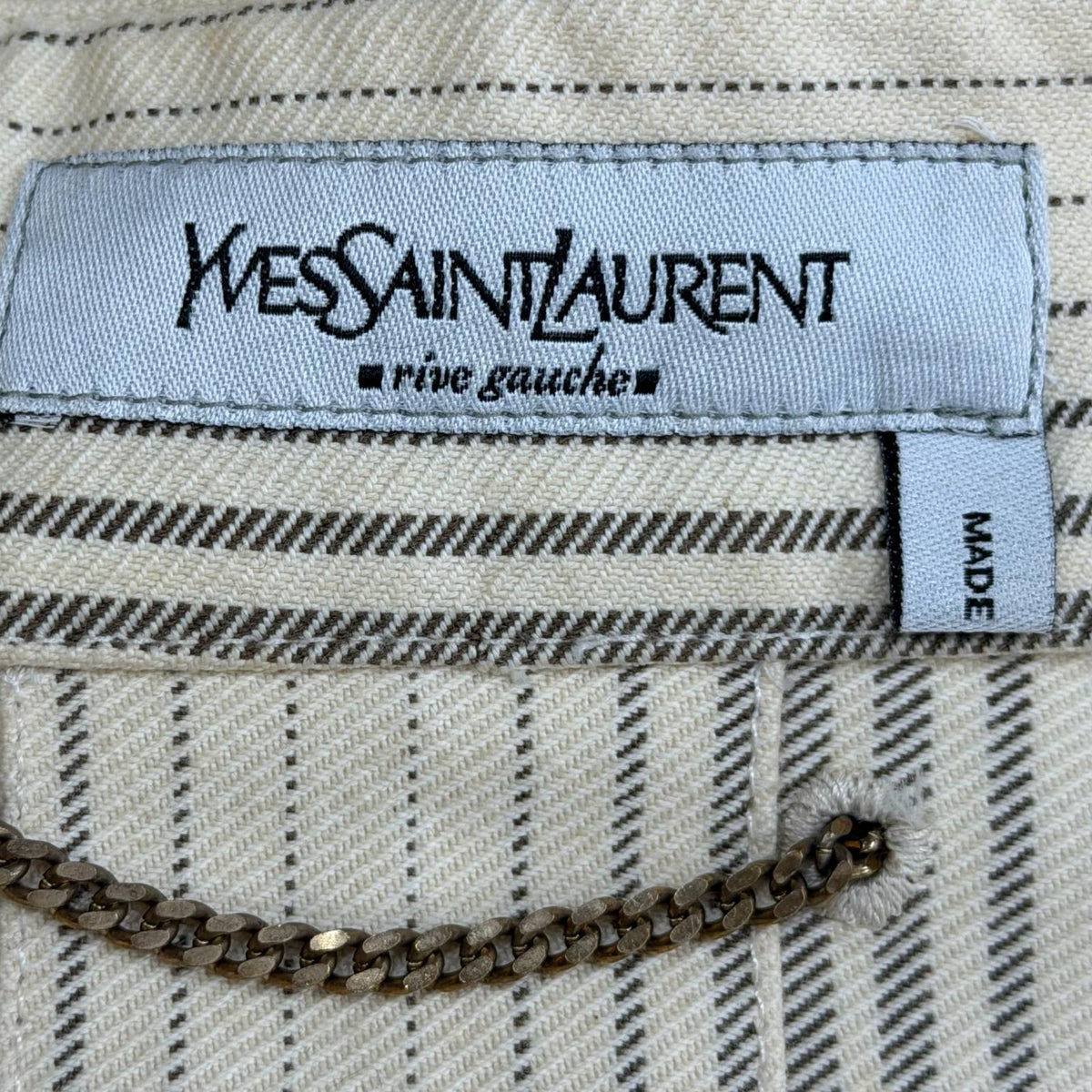 イヴサンローランリヴゴーシュ コットン ジャケット