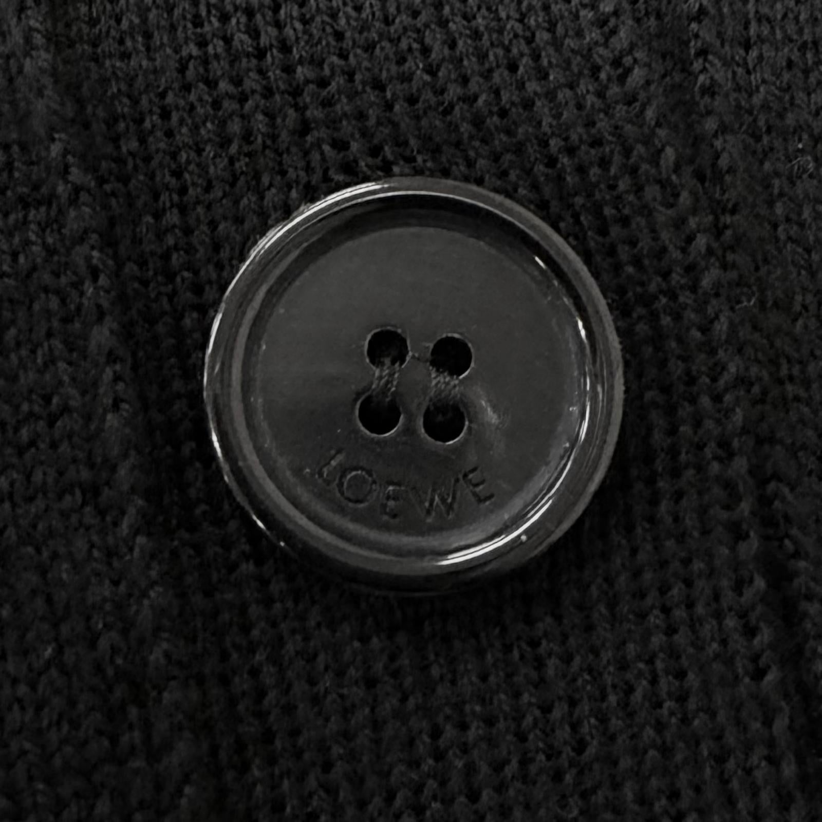 ロエベ アナグラムロゴ刺繍 ライトウールカーディガン
