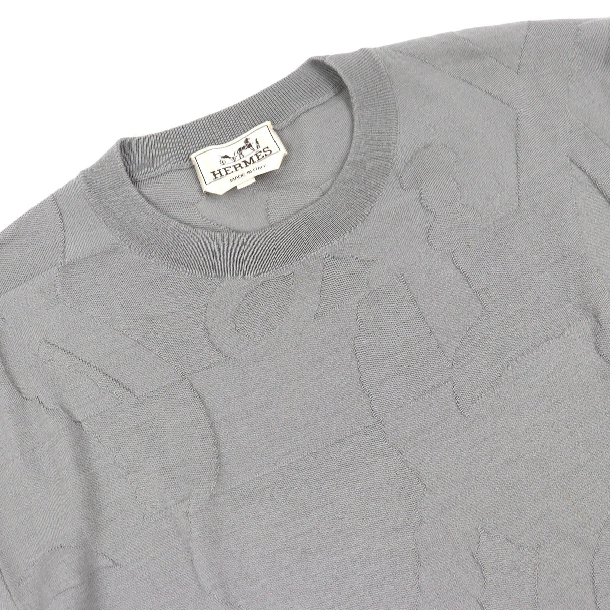 エルメス Equestrian Fragments ウールニットトップス XL