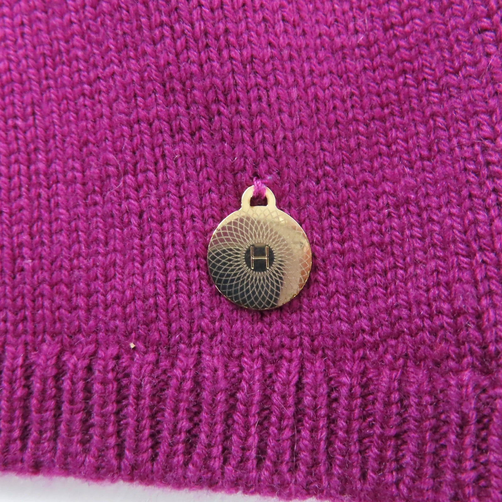 エルメス Hロゴ メタル カシミヤ ニット34