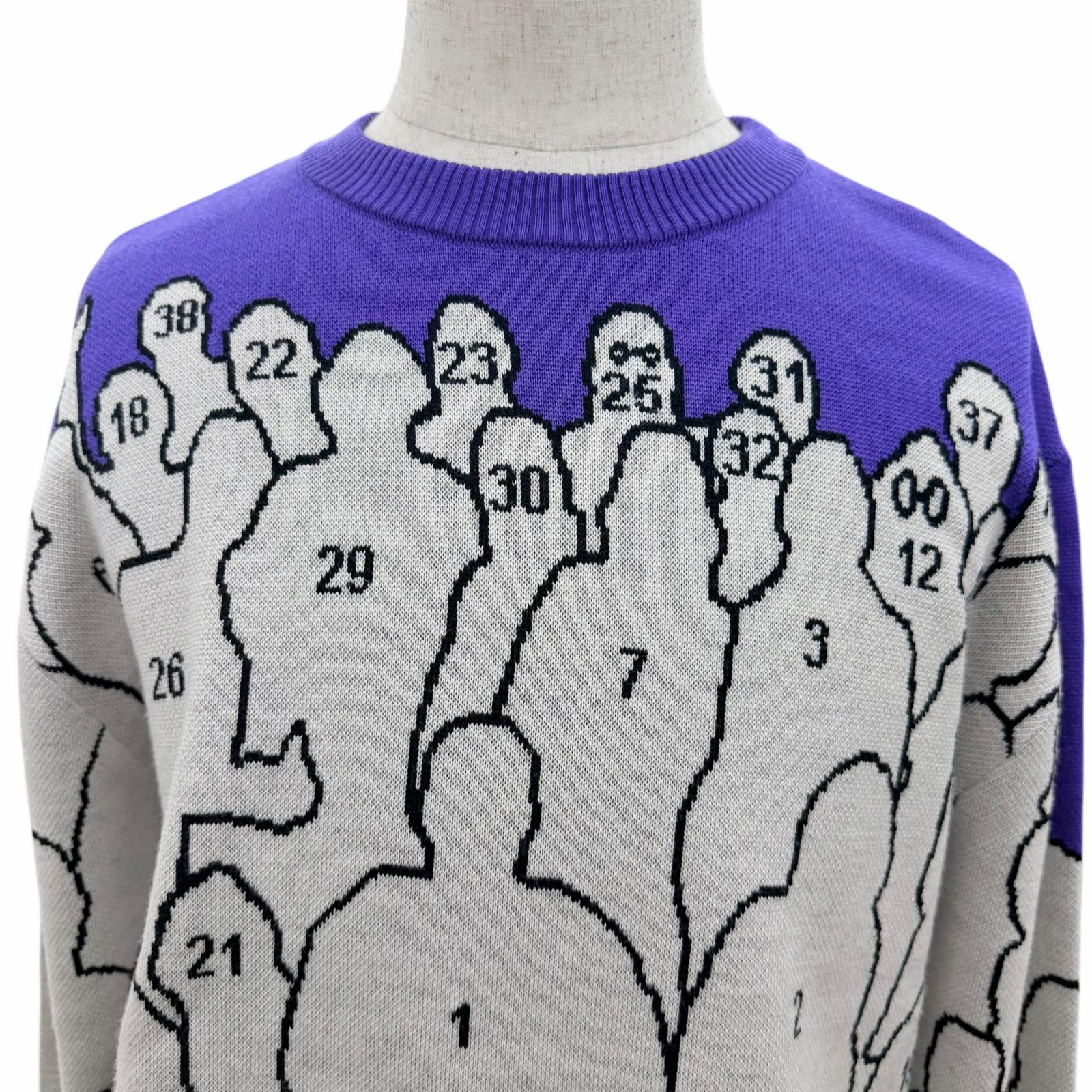 ルイヴィトン Studio Jacquard Knit ウールセーター