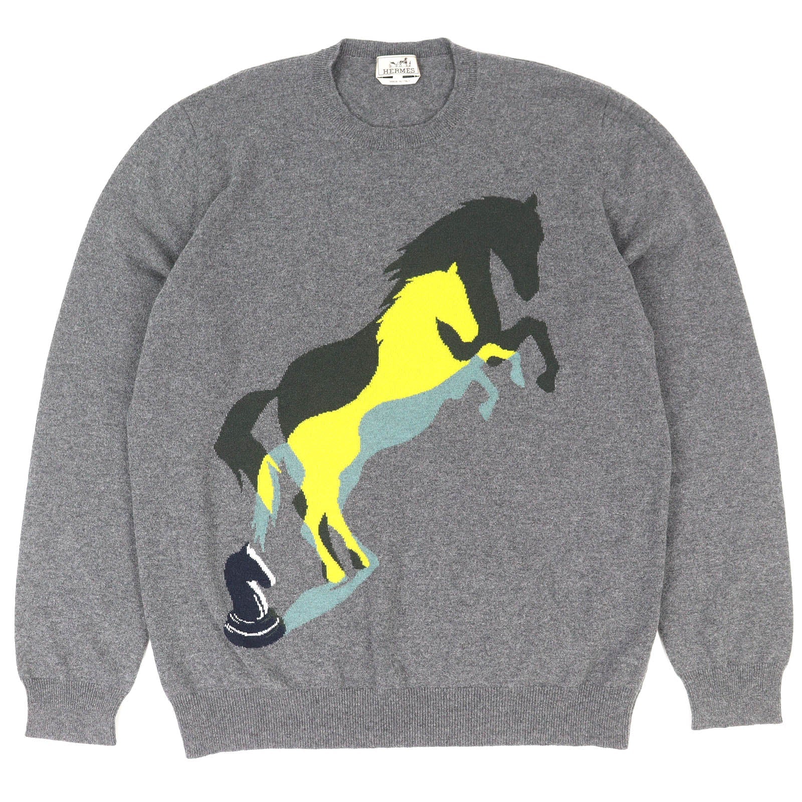エルメス Chess And Shadow Horse カシミヤニット