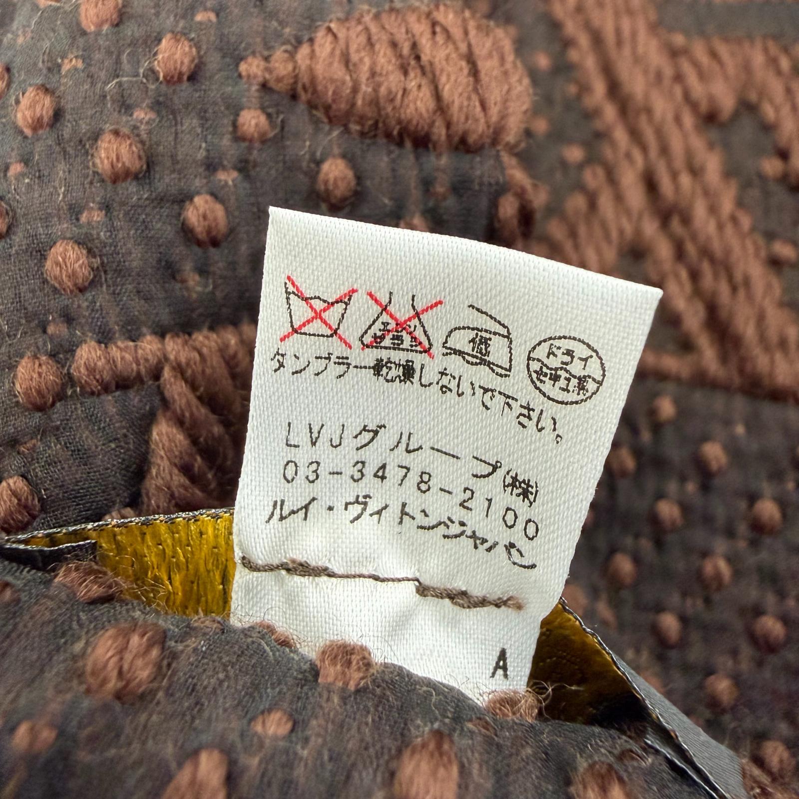 ルイヴィトン ロゴマニア ウールシルクマフラー