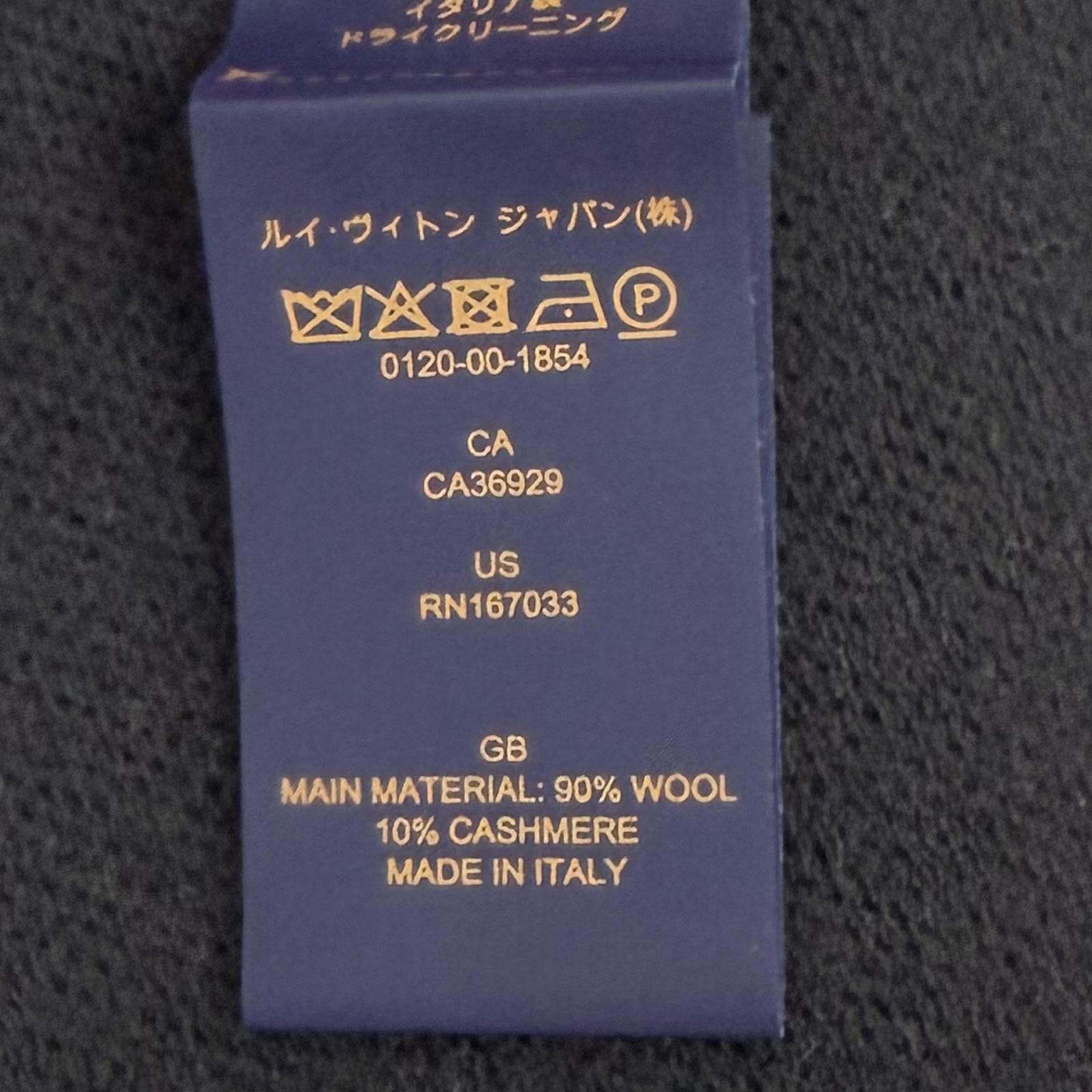 ルイヴィトン ウールカシミヤマフラー