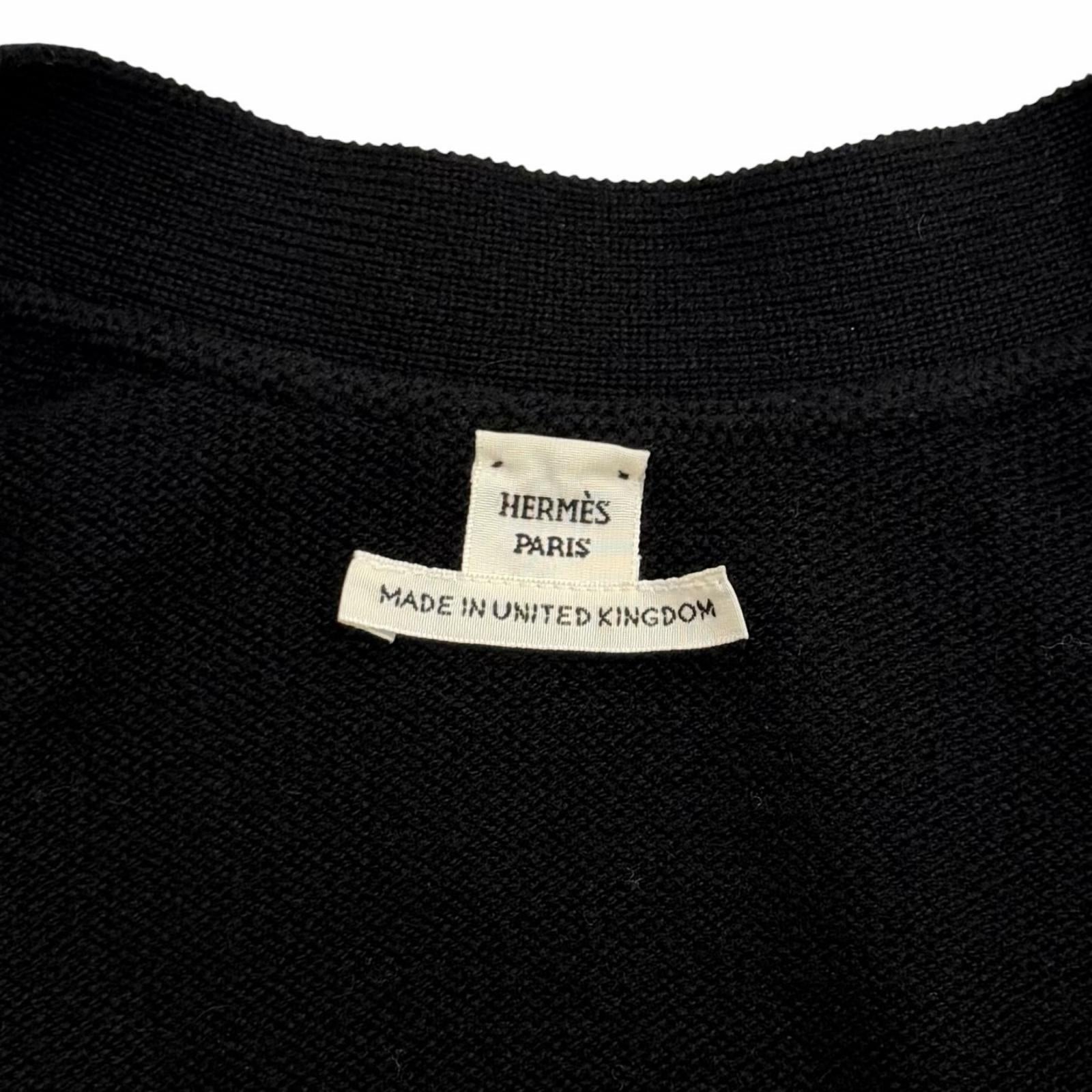 エルメス Vネック カシミヤニット