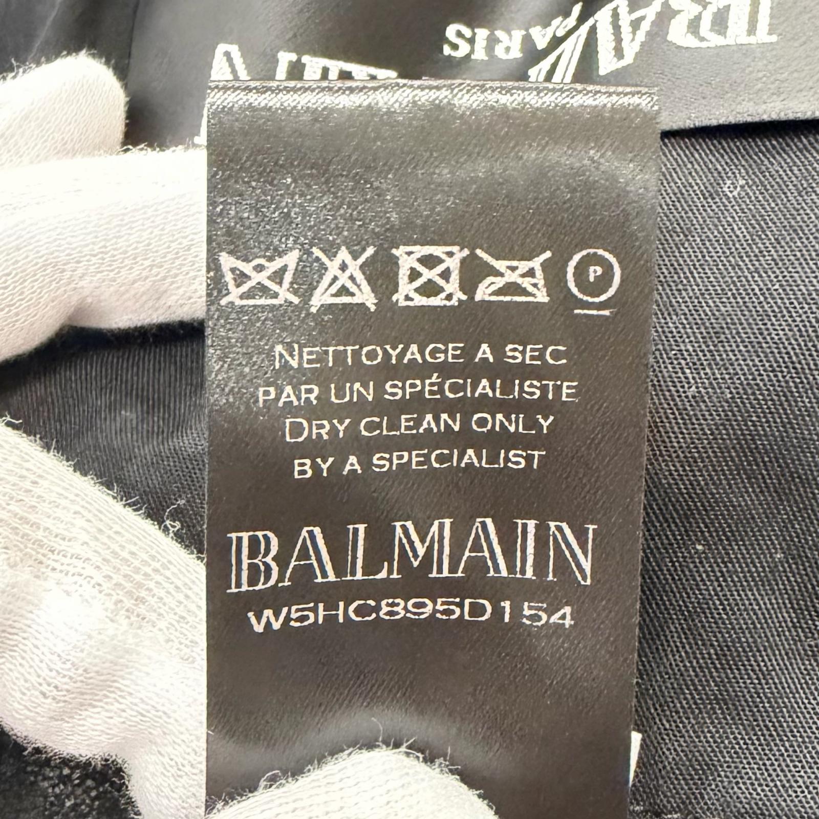 バルマン ヌバック ラムレザー ジャケット