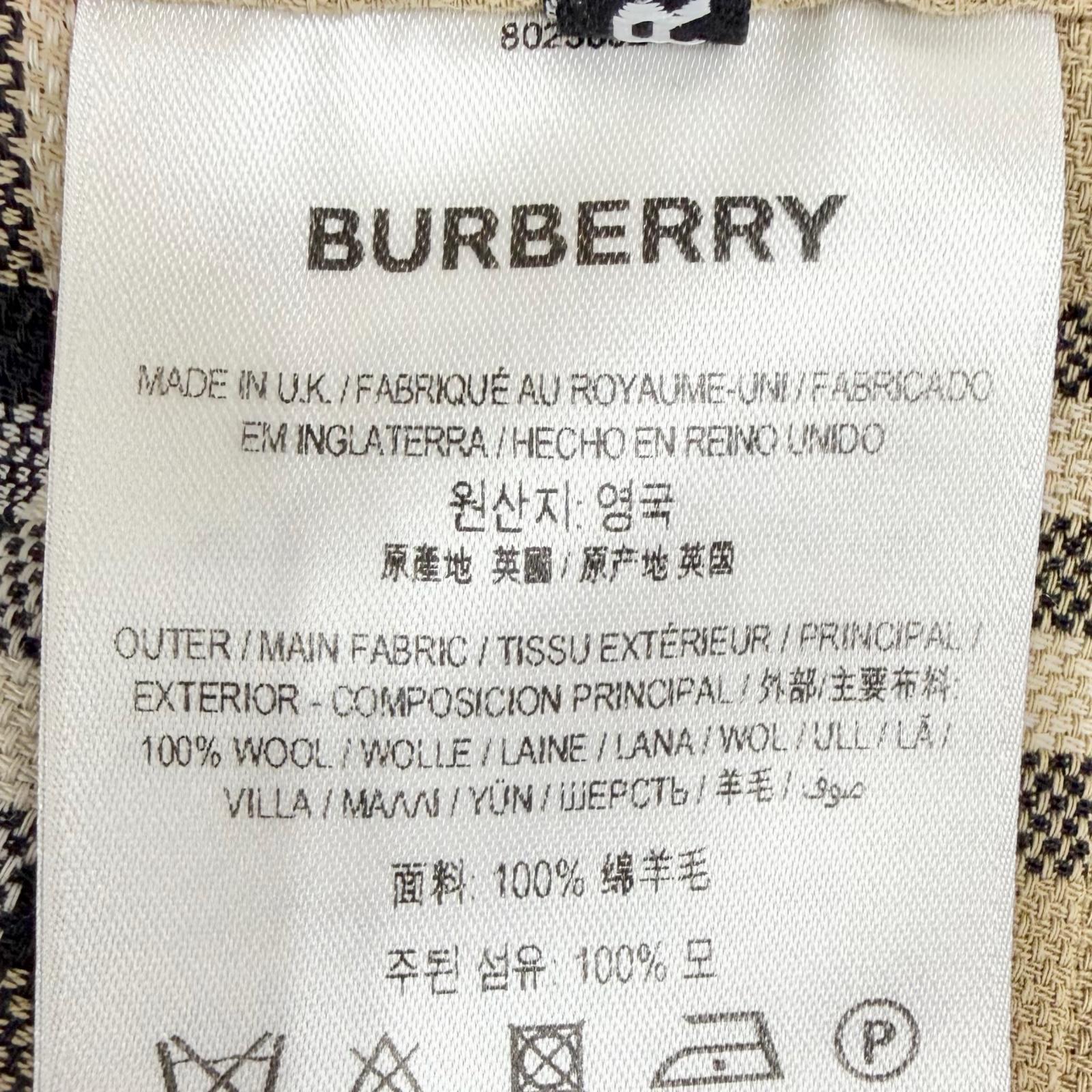 バーバリー ノバチェック コットンプリーツラップスカート