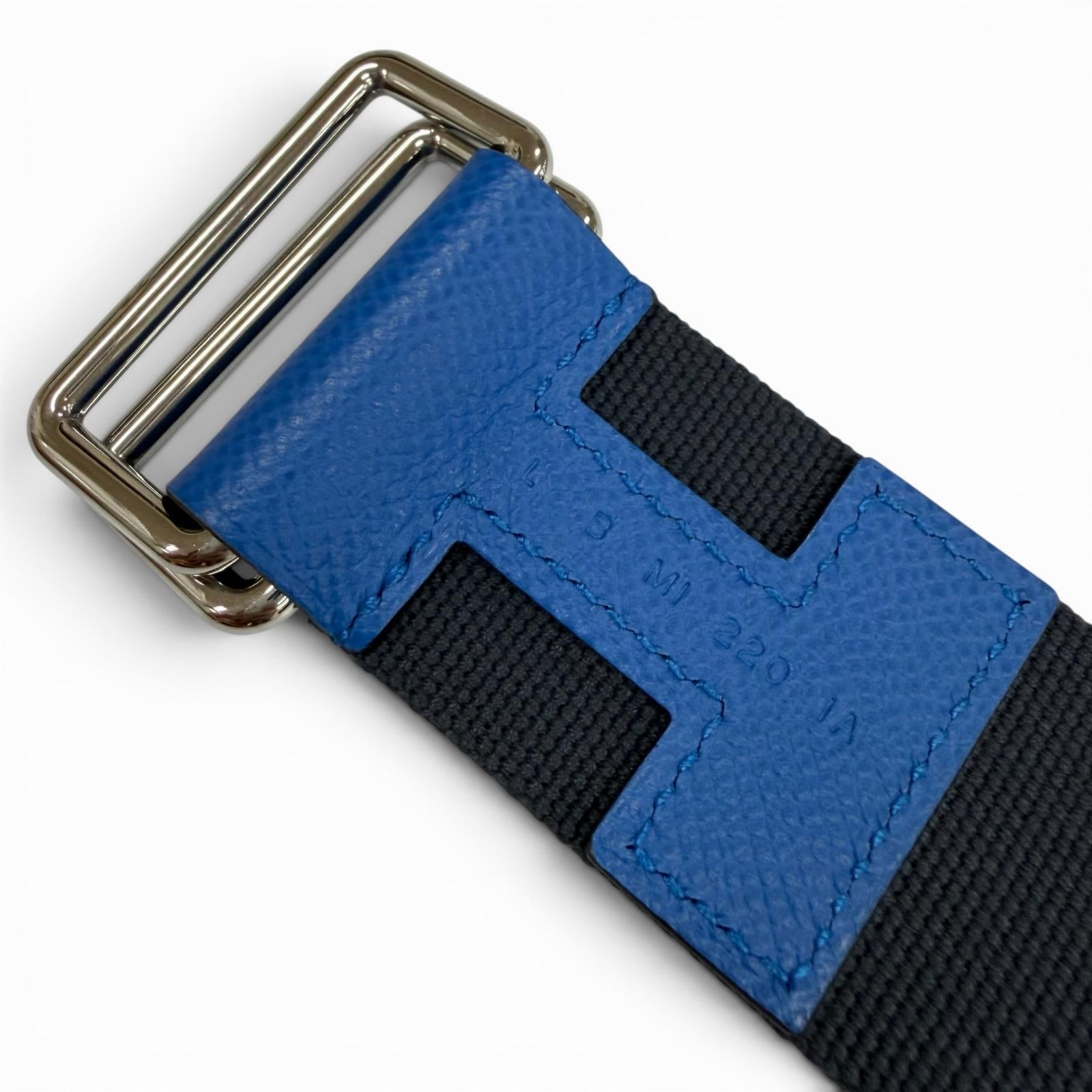 エルメス Nomad H motif キャンバス ベルト
